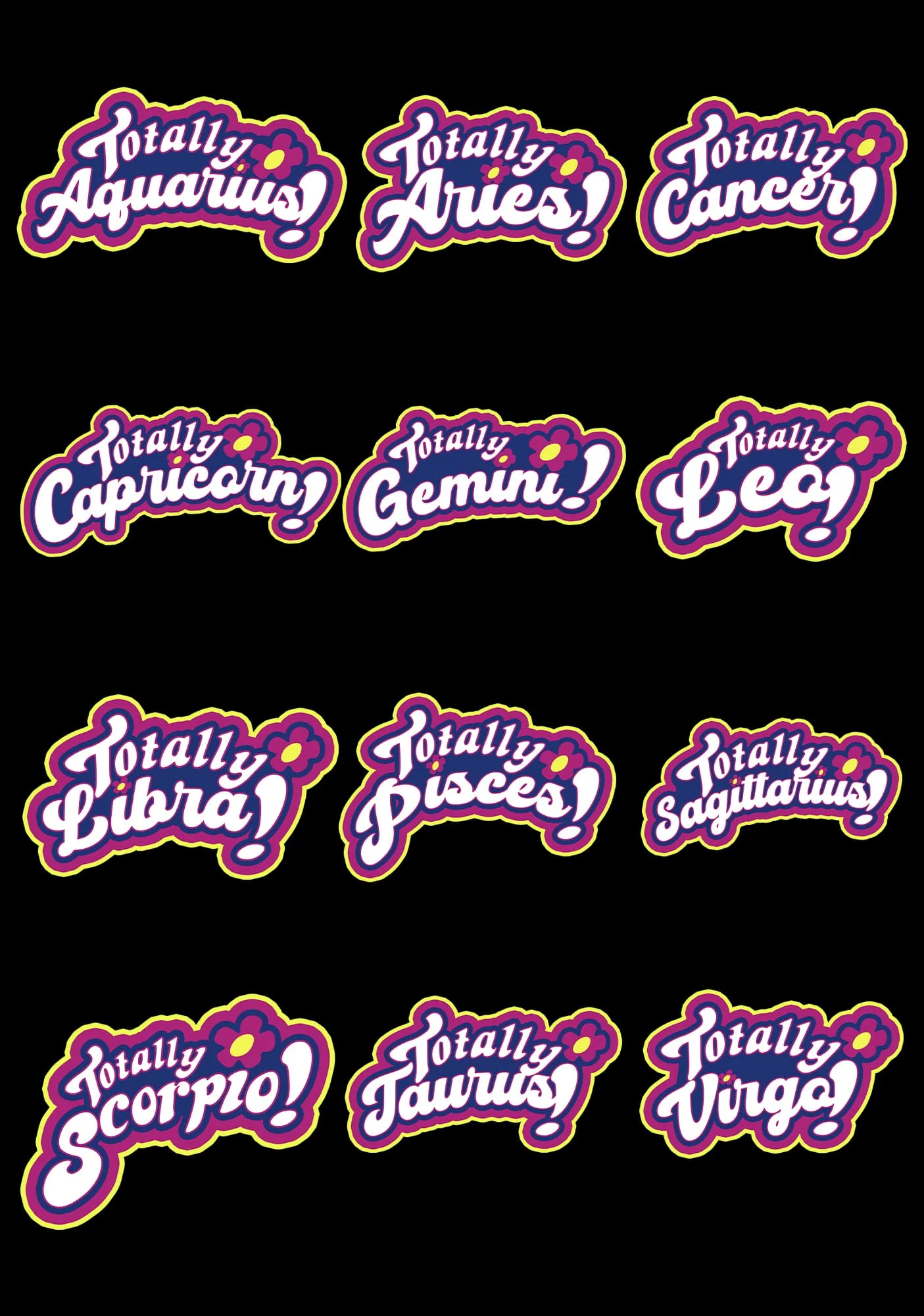 Totally Custom Zodiac 1Pc Y2K Sticker Cherrykitten - Image 2