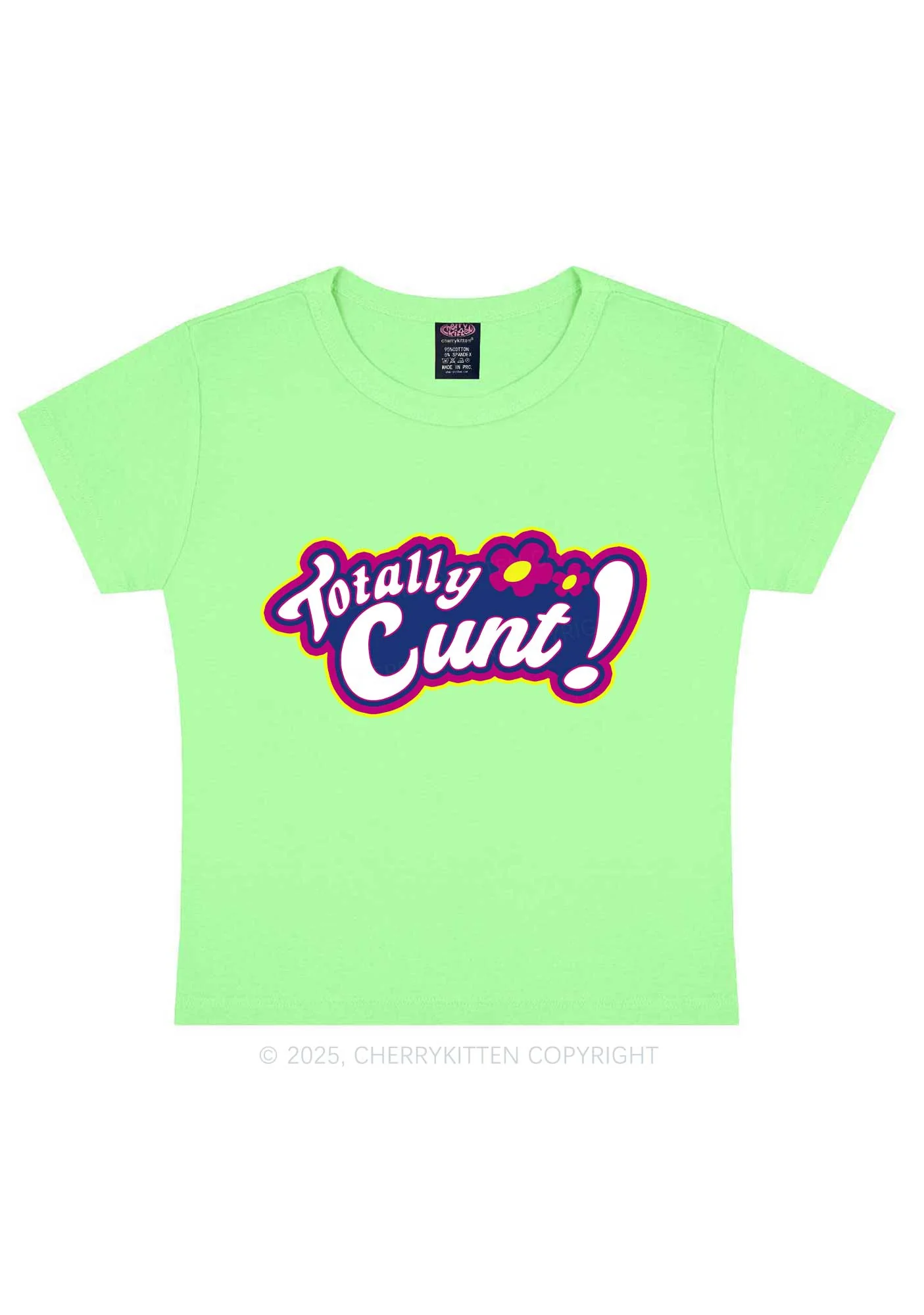 Totally Cxxt Y2K Baby Tee Cherrykitten - Image 10