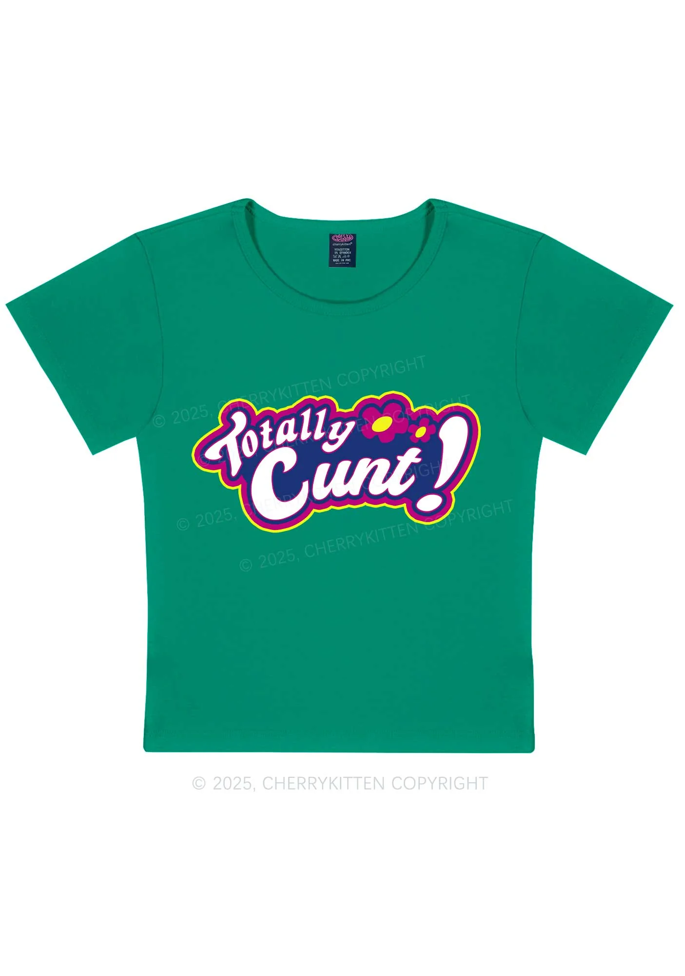 Totally Cxxt Y2K Baby Tee Cherrykitten - Image 12