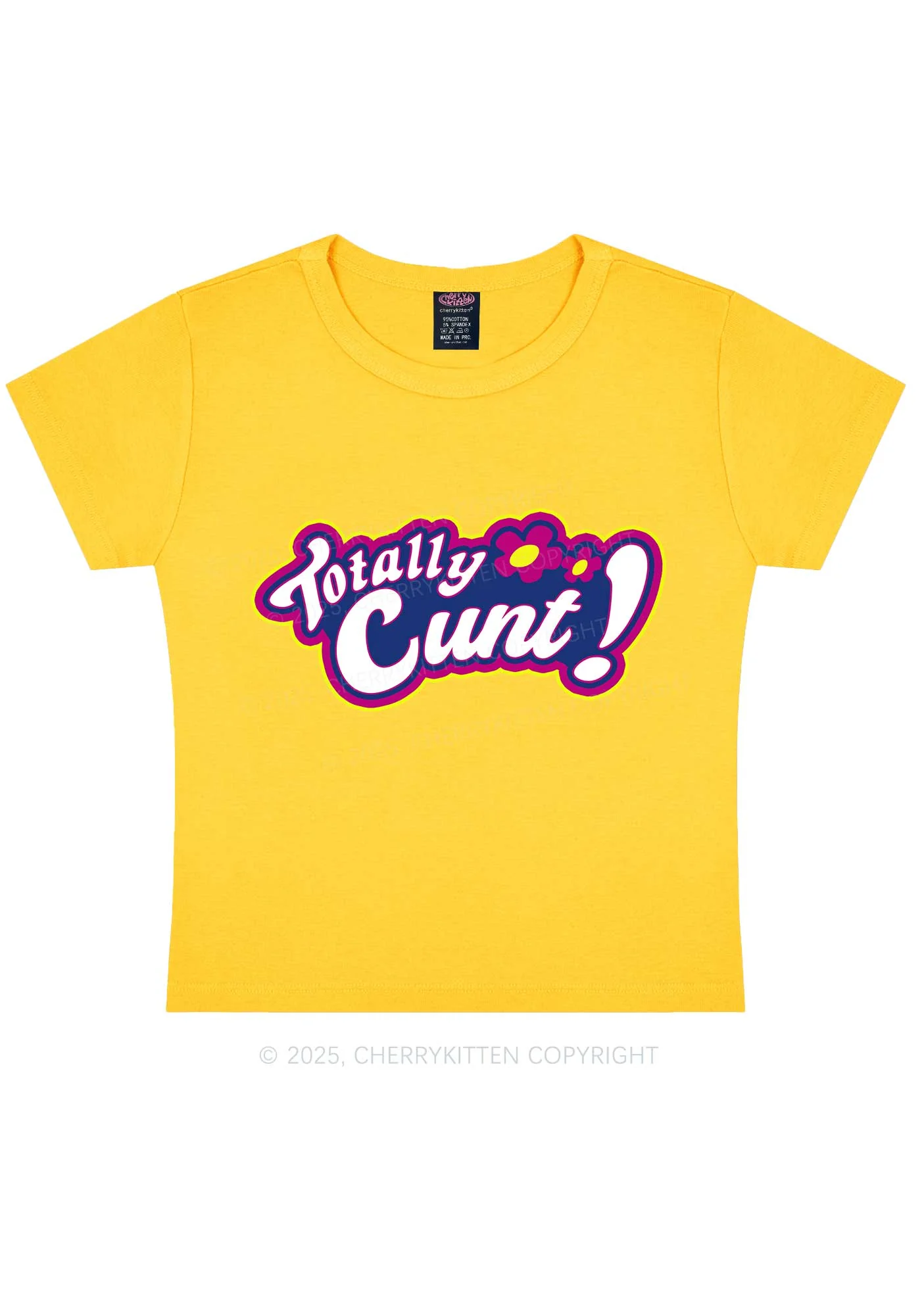 Totally Cxxt Y2K Baby Tee Cherrykitten - Image 7