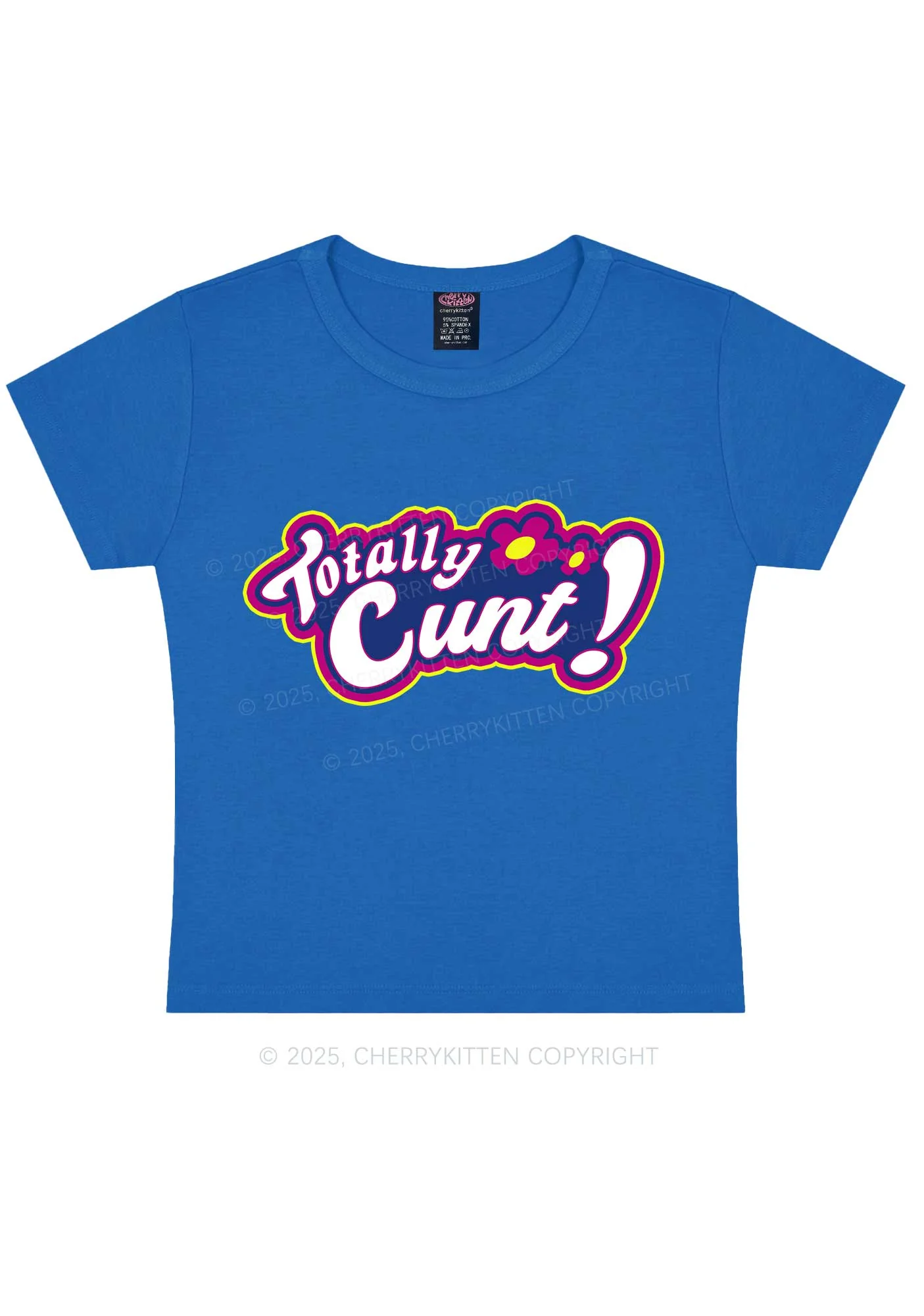 Totally Cxxt Y2K Baby Tee Cherrykitten - Image 8
