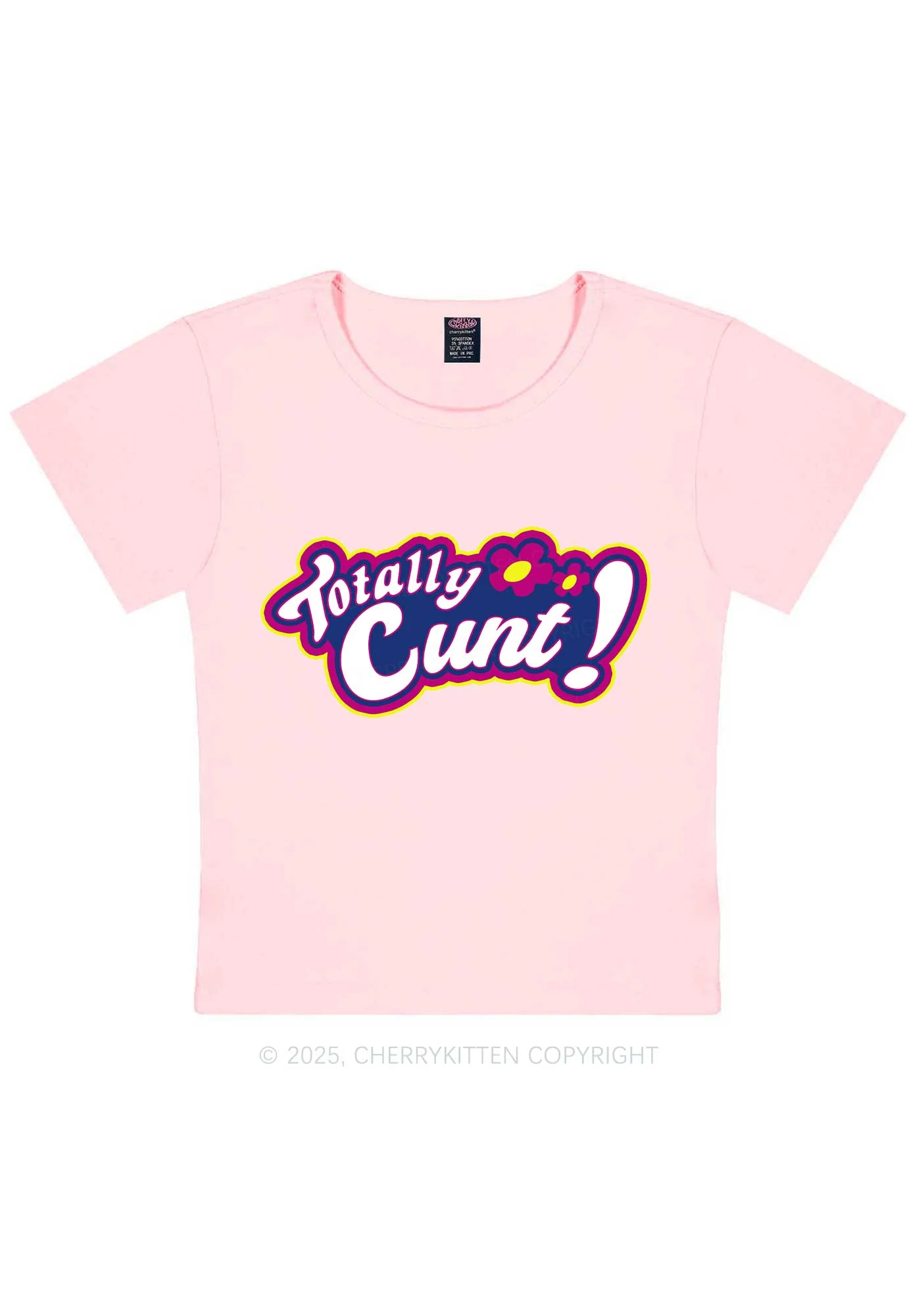 Totally Cxxt Y2K Baby Tee Cherrykitten - Image 9