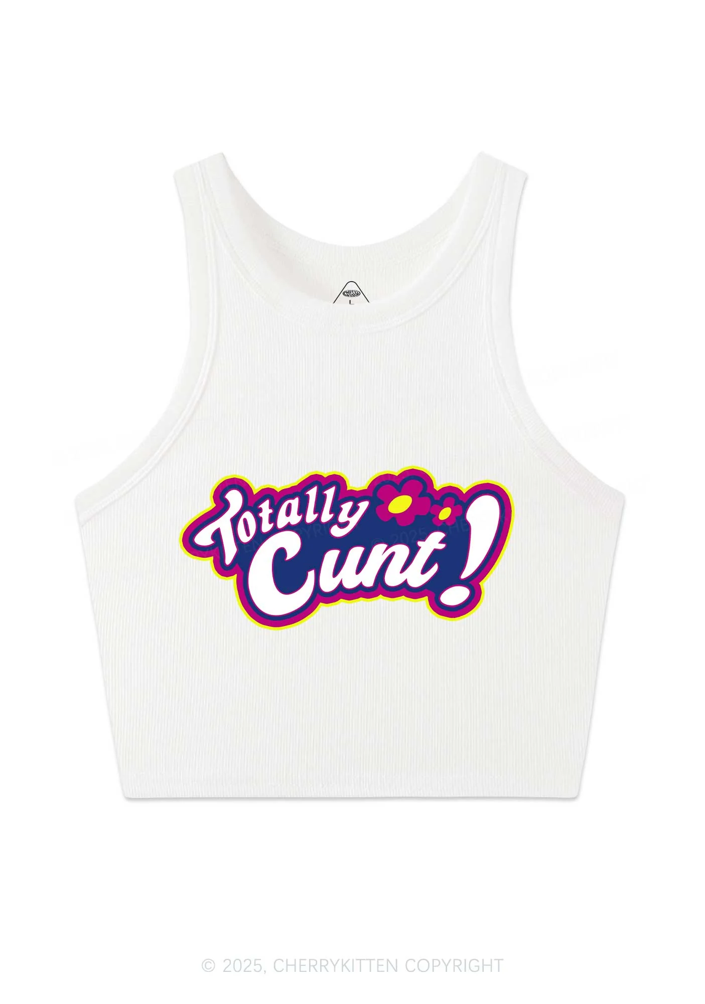Totally Cxxt Y2K Crop Tank Top Cherrykitten - Image 3