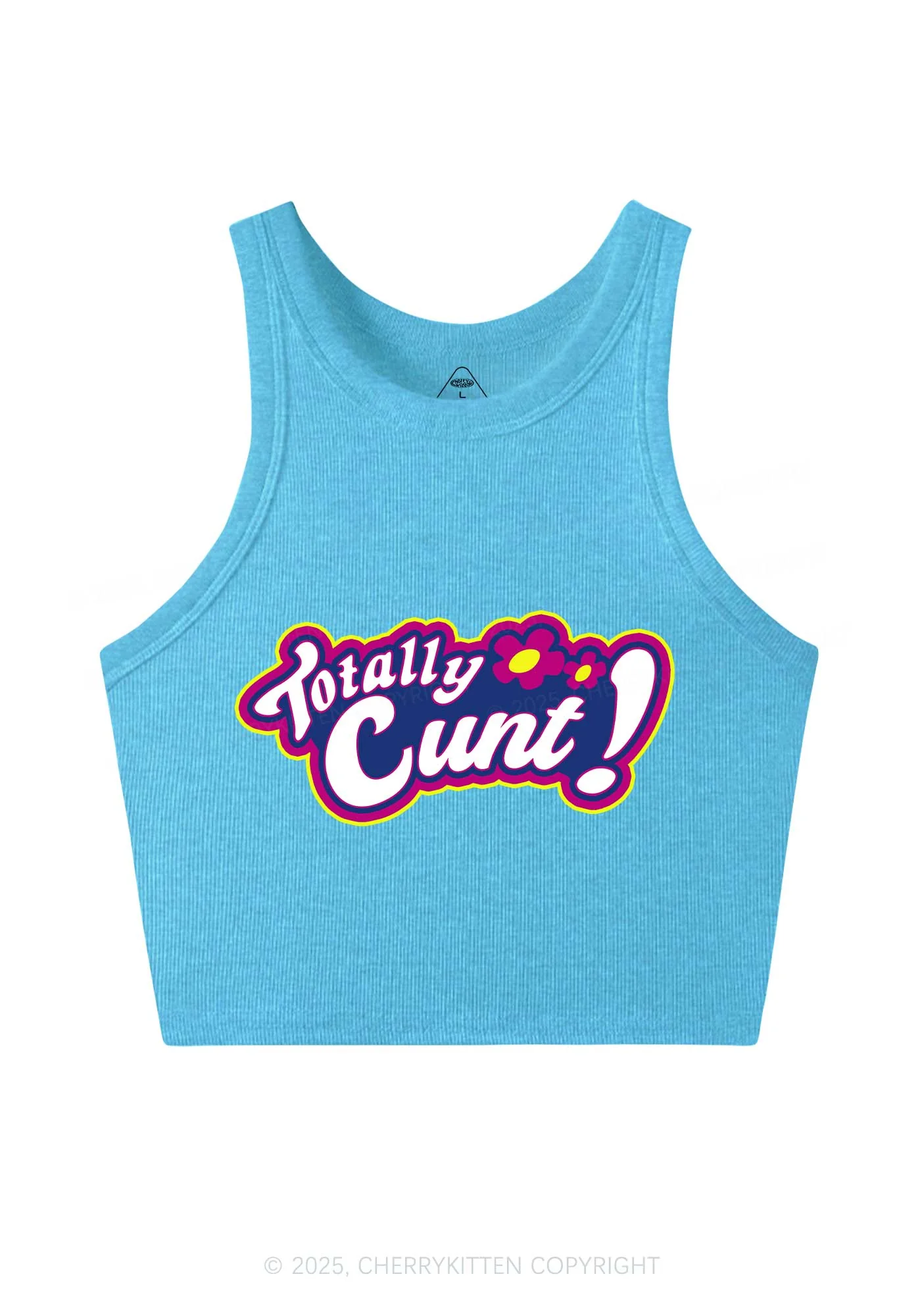Totally Cxxt Y2K Crop Tank Top Cherrykitten - Image 4