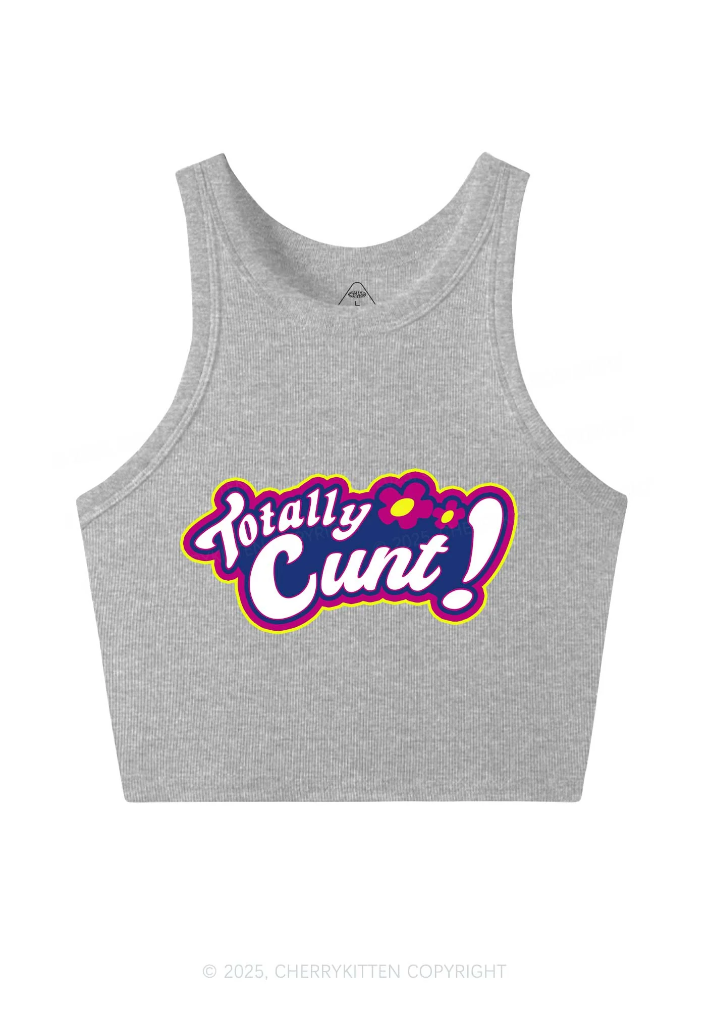 Totally Cxxt Y2K Crop Tank Top Cherrykitten - Image 5