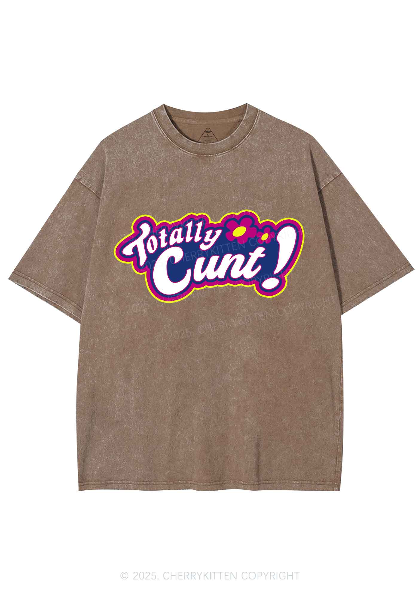 Totally Cxxt Y2K Shirts Washed Tee Cherrykitten - Image 7