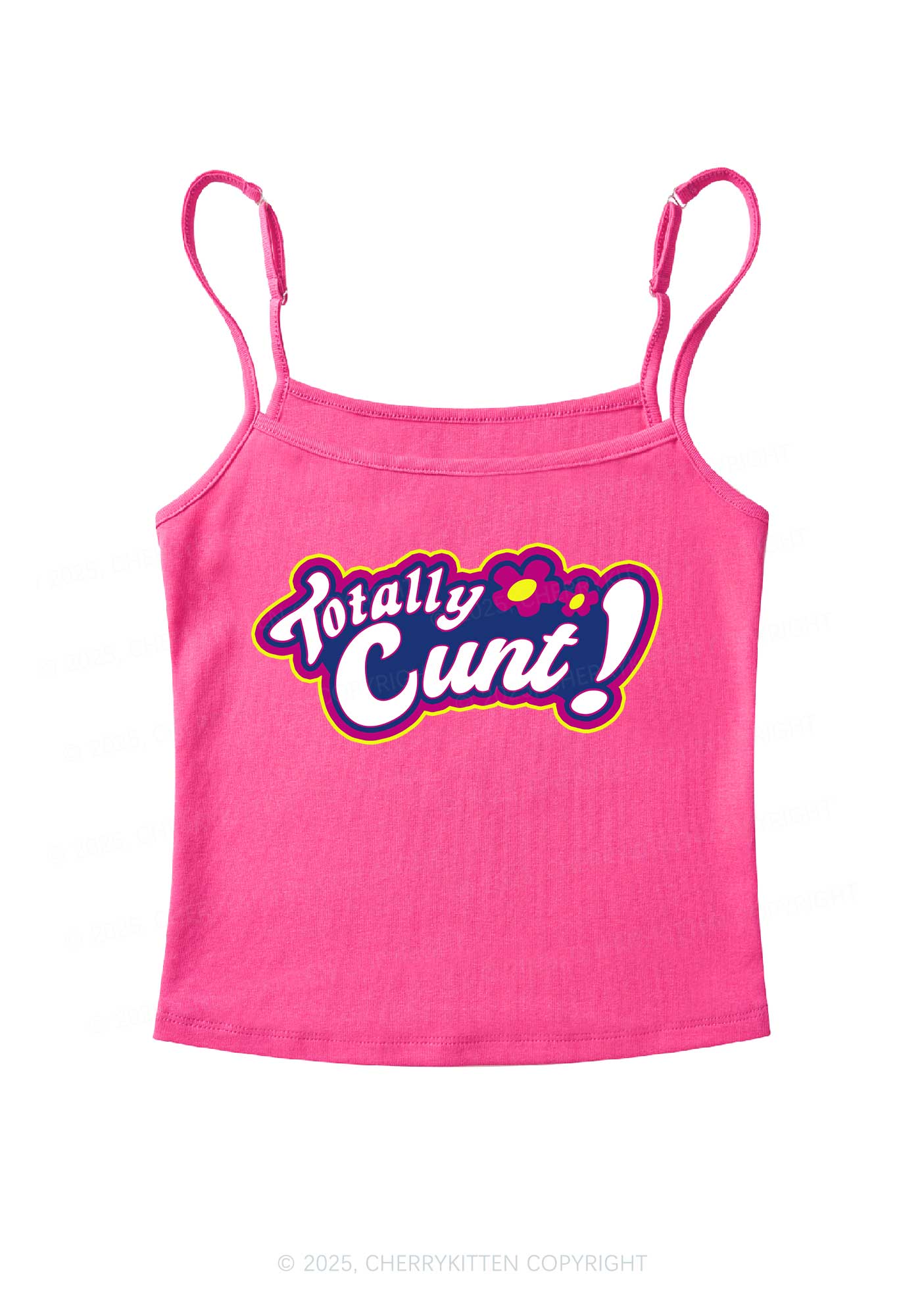 Totally Cxxt Y2K Spaghetti Strap Cami Cherrykitten - Image 5