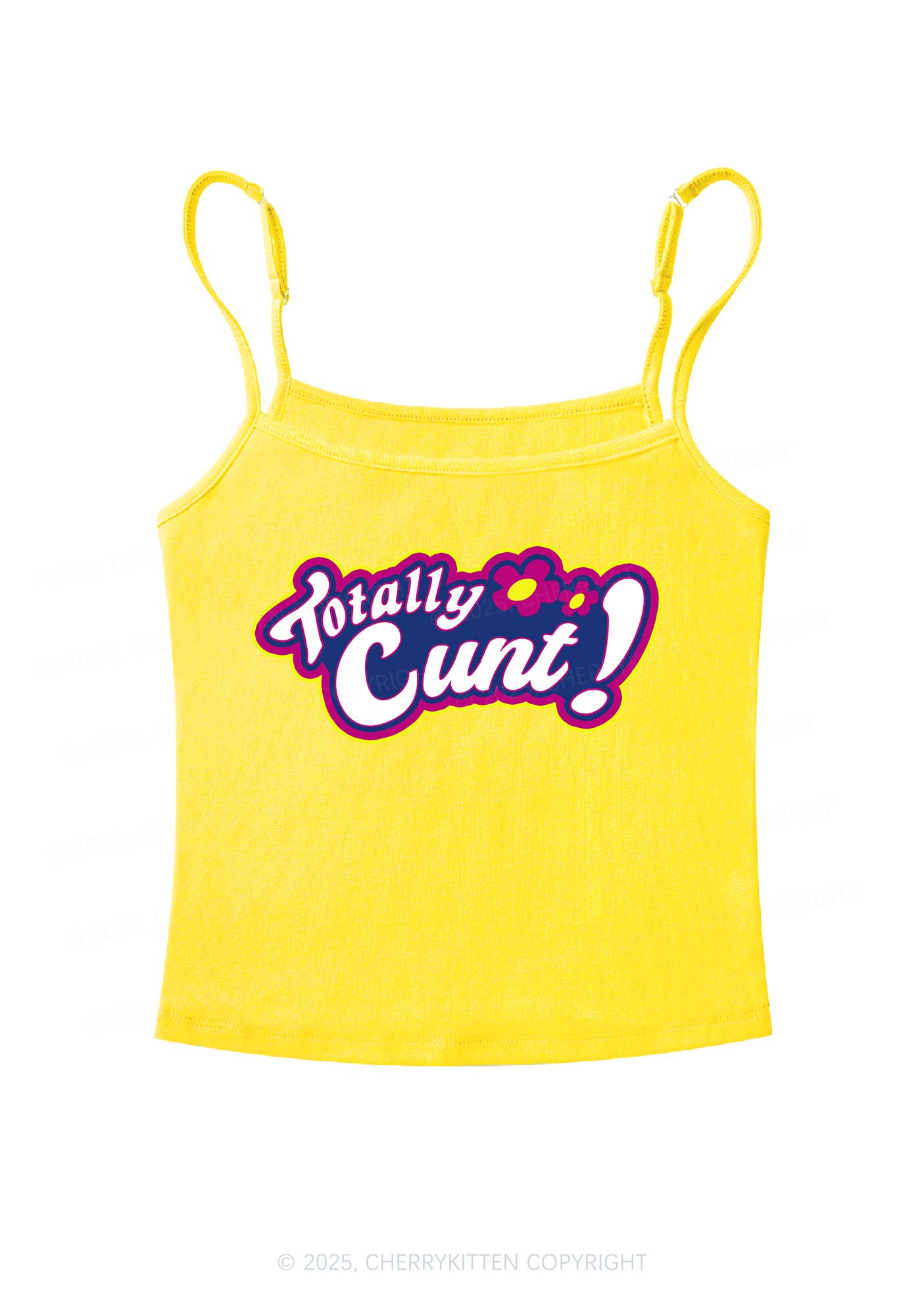 Totally Cxxt Y2K Spaghetti Strap Cami Cherrykitten - Image 6