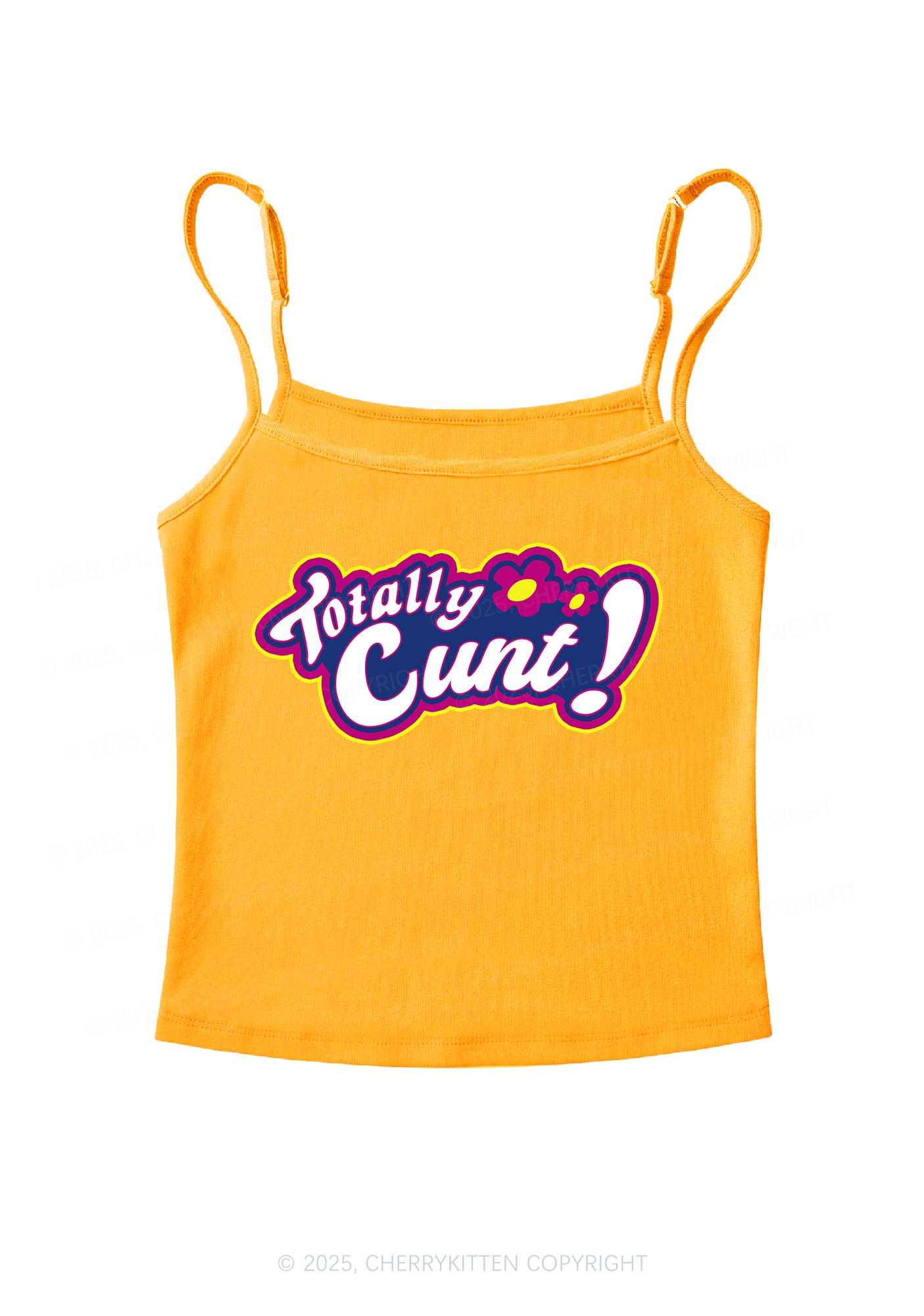Totally Cxxt Y2K Spaghetti Strap Cami Cherrykitten - Image 7