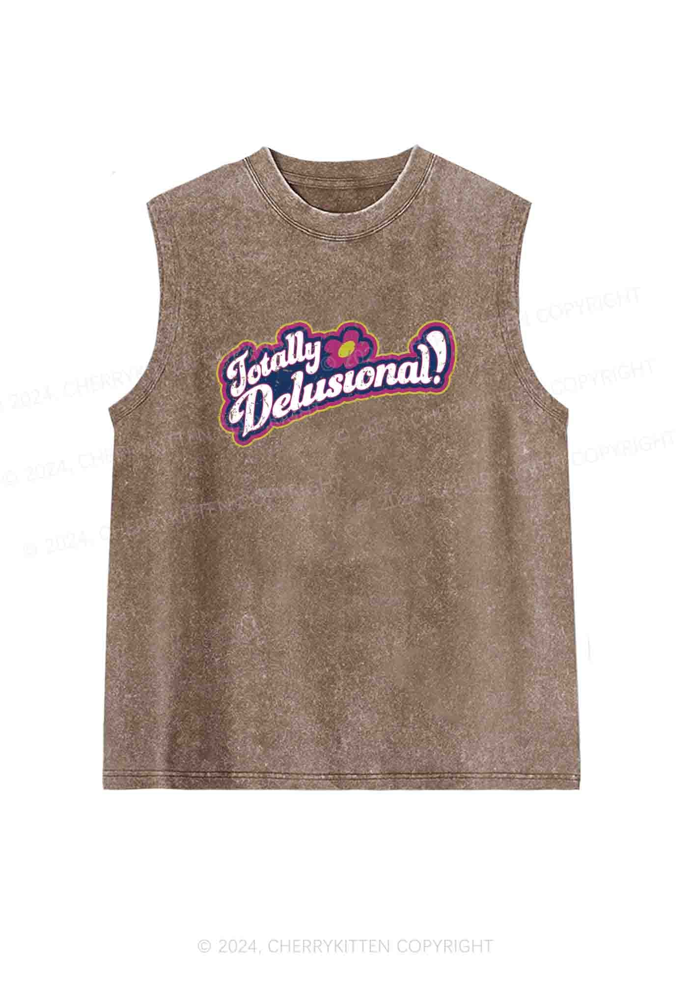 Totally Delusional Y2K Washed Tank Cherrykitten - Image 6