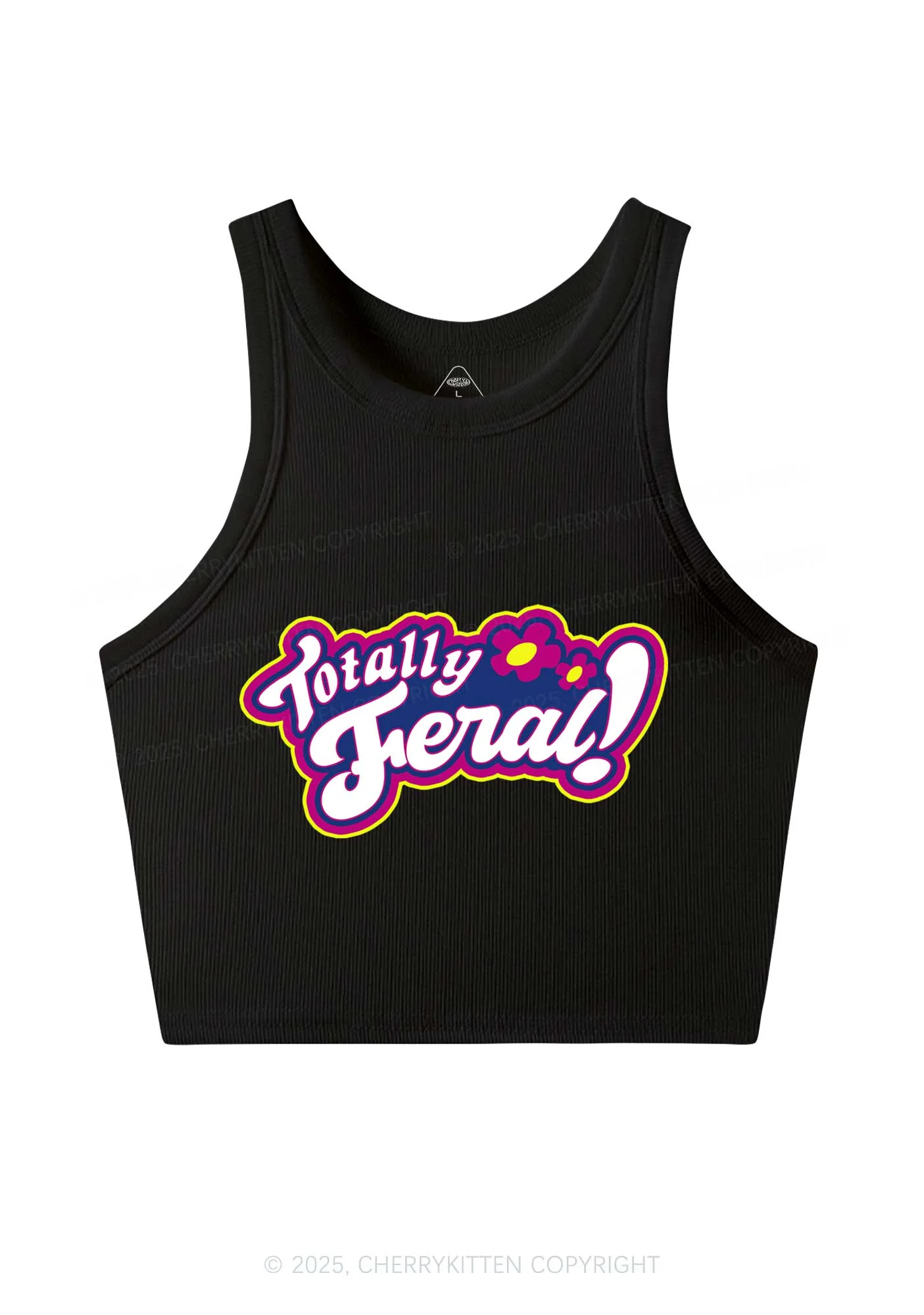 Totally Feral Y2K Crop Tank Top Cherrykitten - Image 3