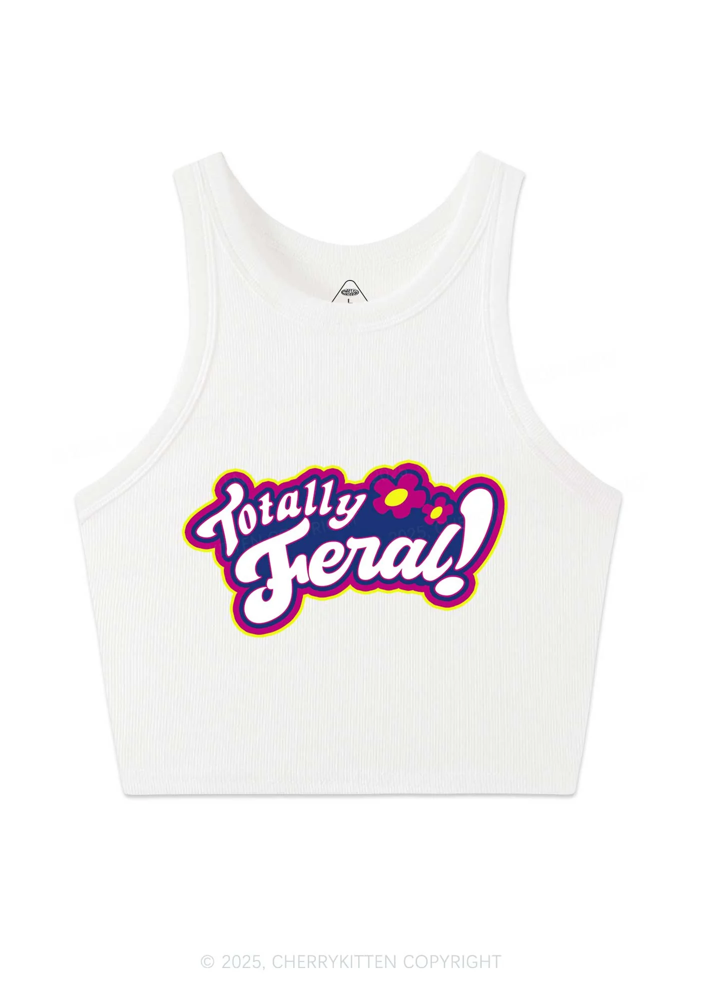 Totally Feral Y2K Crop Tank Top Cherrykitten - Image 4