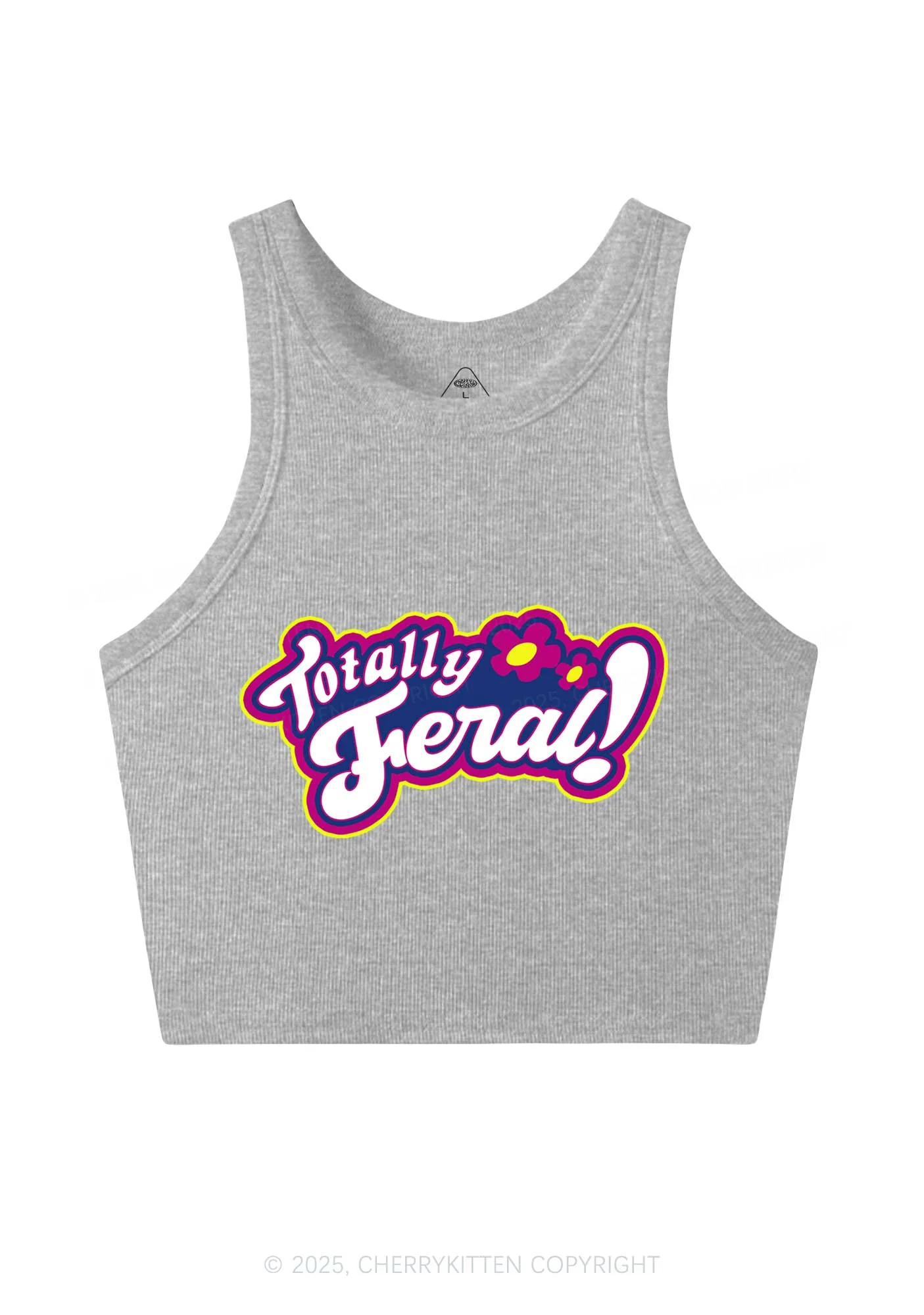 Totally Feral Y2K Crop Tank Top Cherrykitten - Image 5