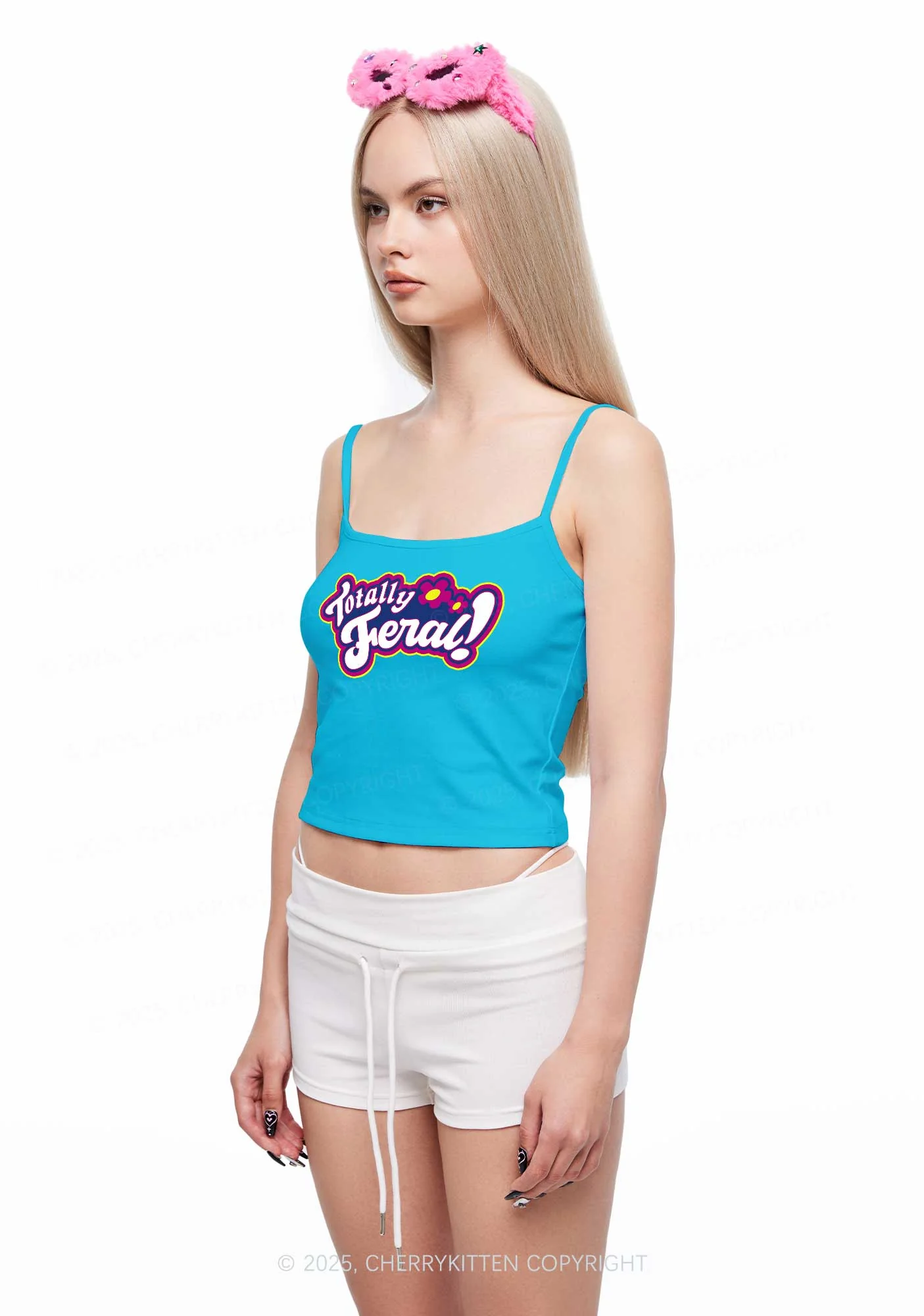 Totally Feral Y2K Spaghetti Strap Cami Cherrykitten - Image 2