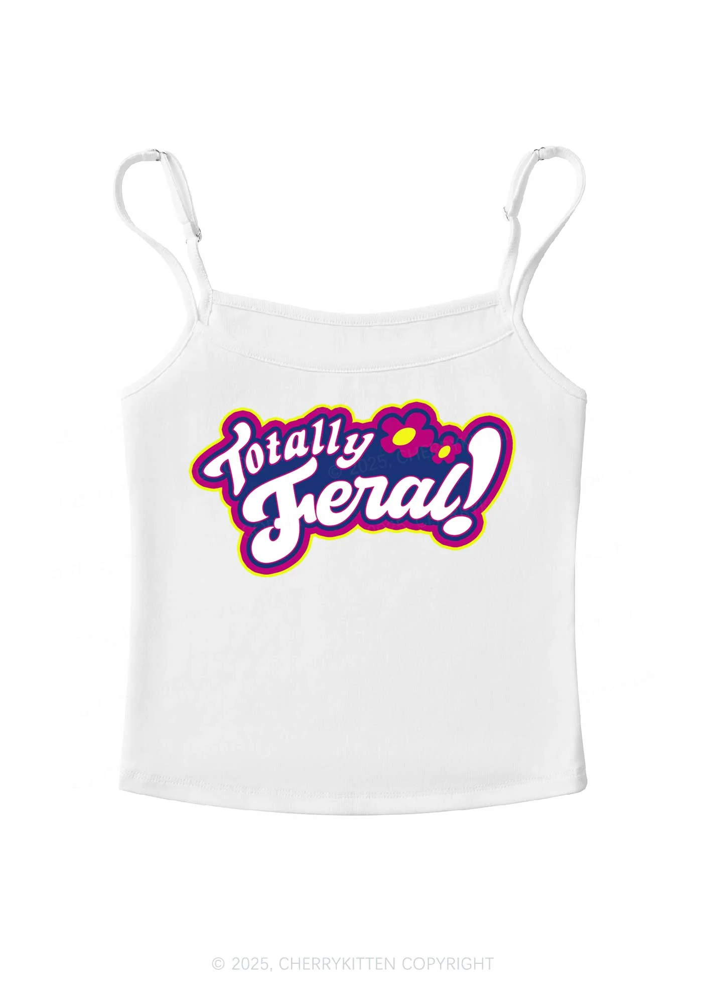 Totally Feral Y2K Spaghetti Strap Cami Cherrykitten - Image 5