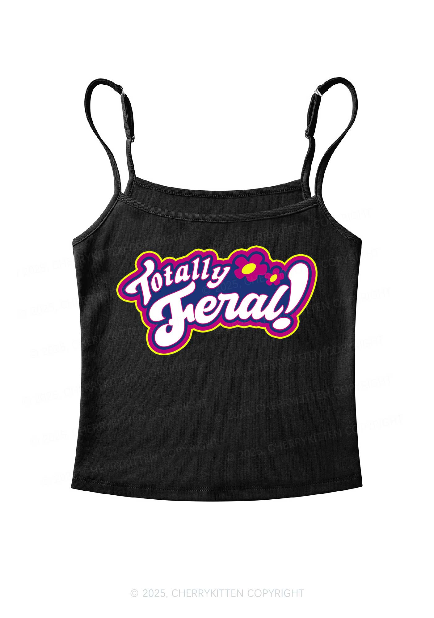 Totally Feral Y2K Spaghetti Strap Cami Cherrykitten - Image 6