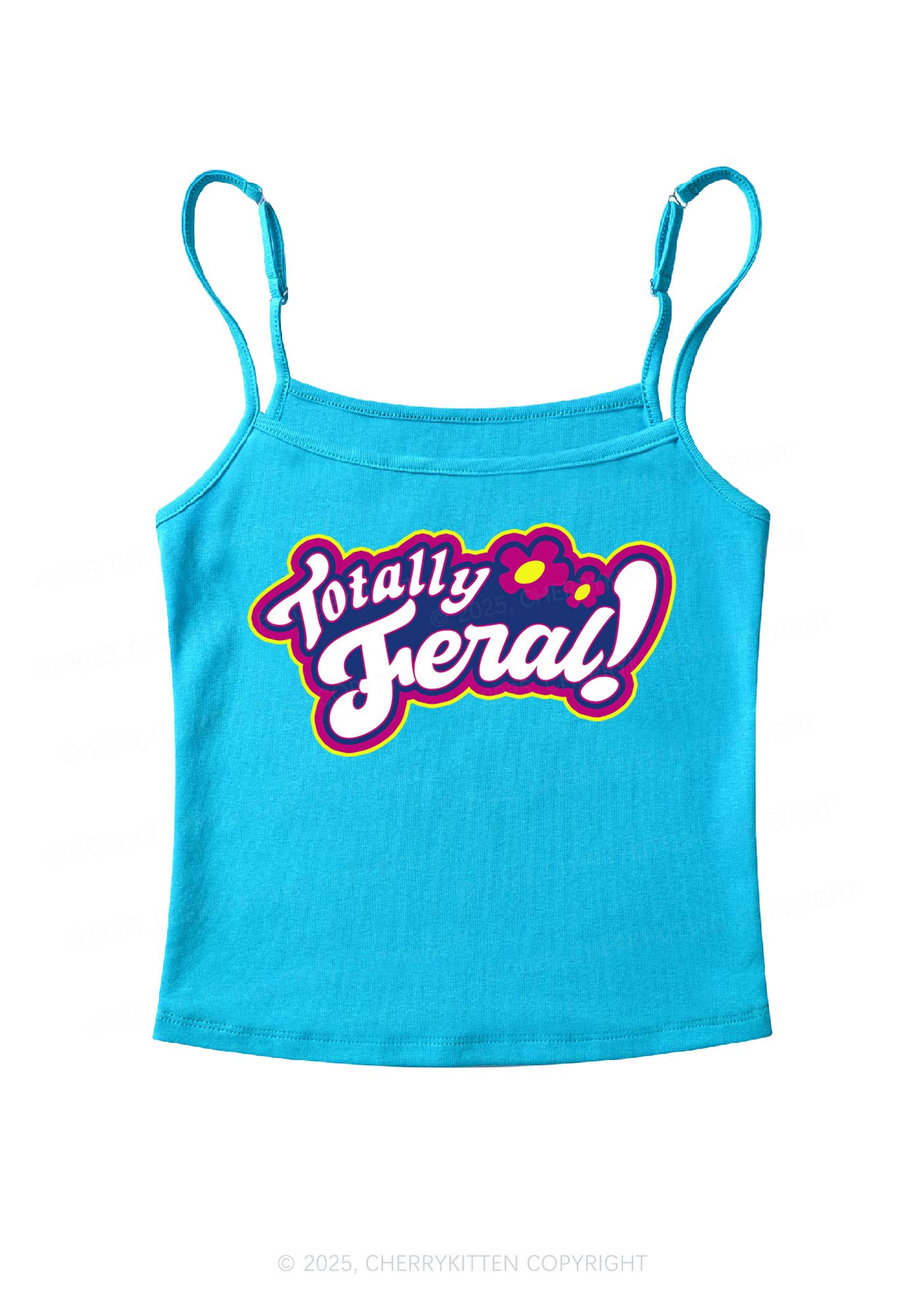 Totally Feral Y2K Spaghetti Strap Cami Cherrykitten - Image 7