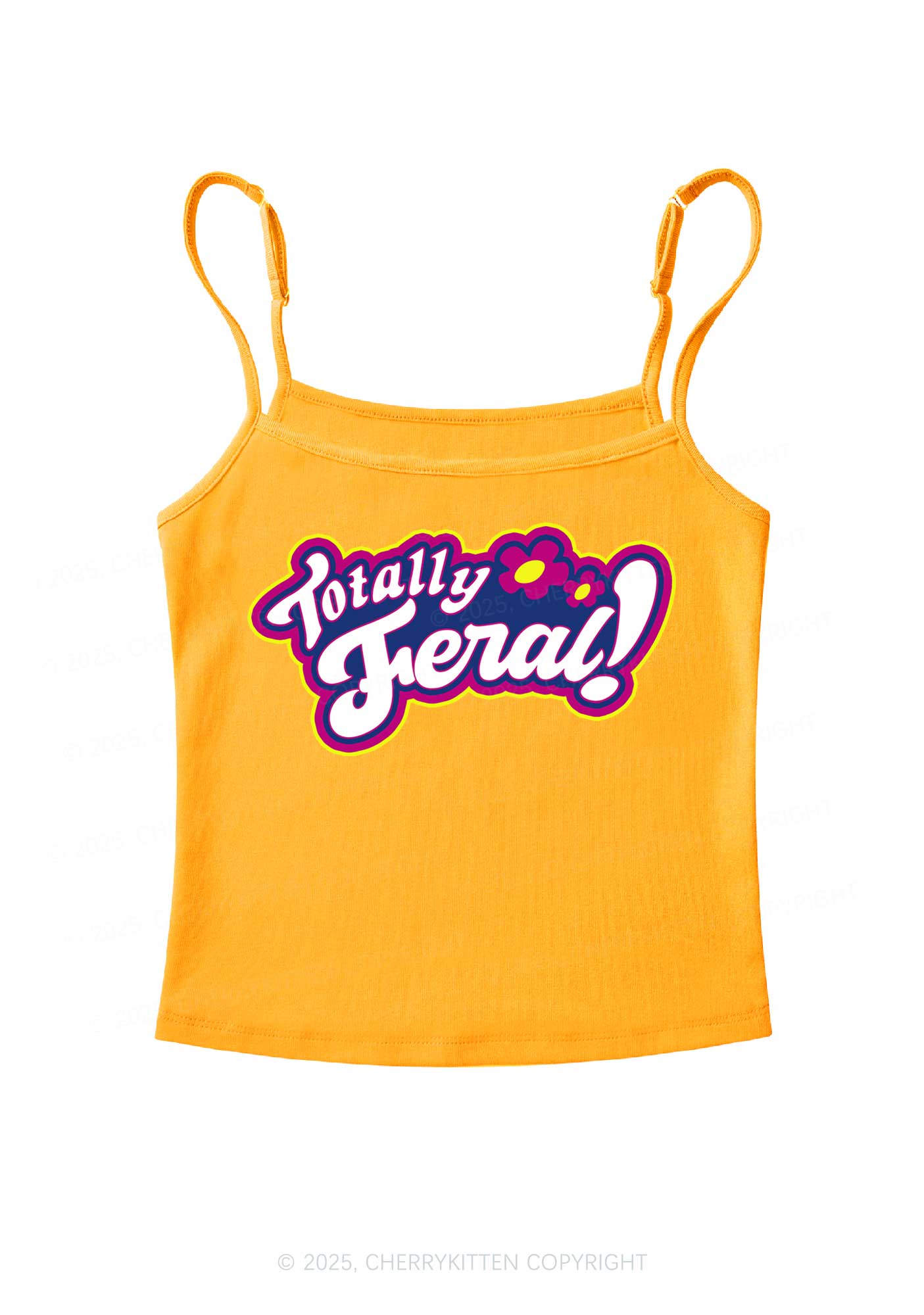 Totally Feral Y2K Spaghetti Strap Cami Cherrykitten - Image 8