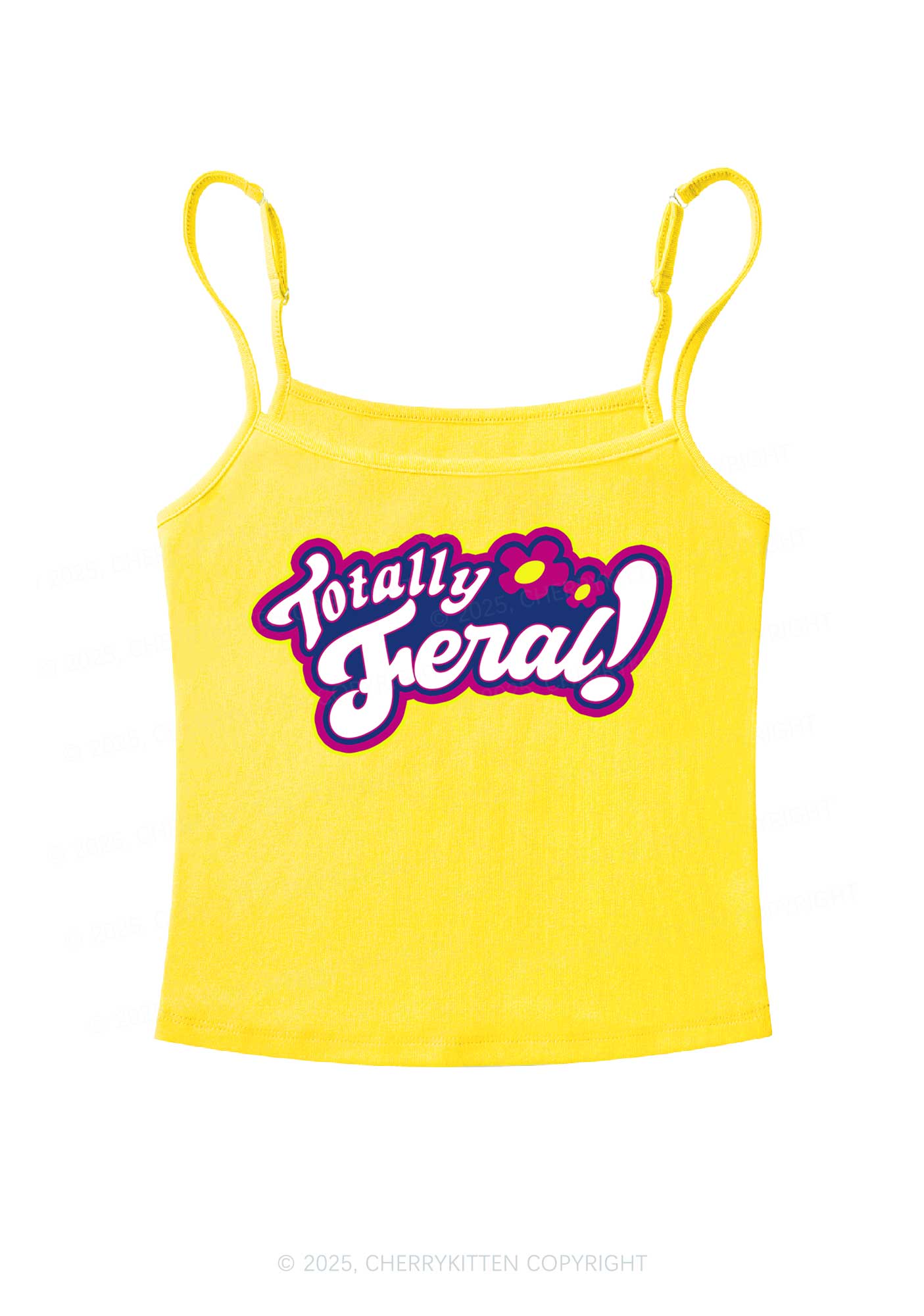 Totally Feral Y2K Spaghetti Strap Cami Cherrykitten - Image 9
