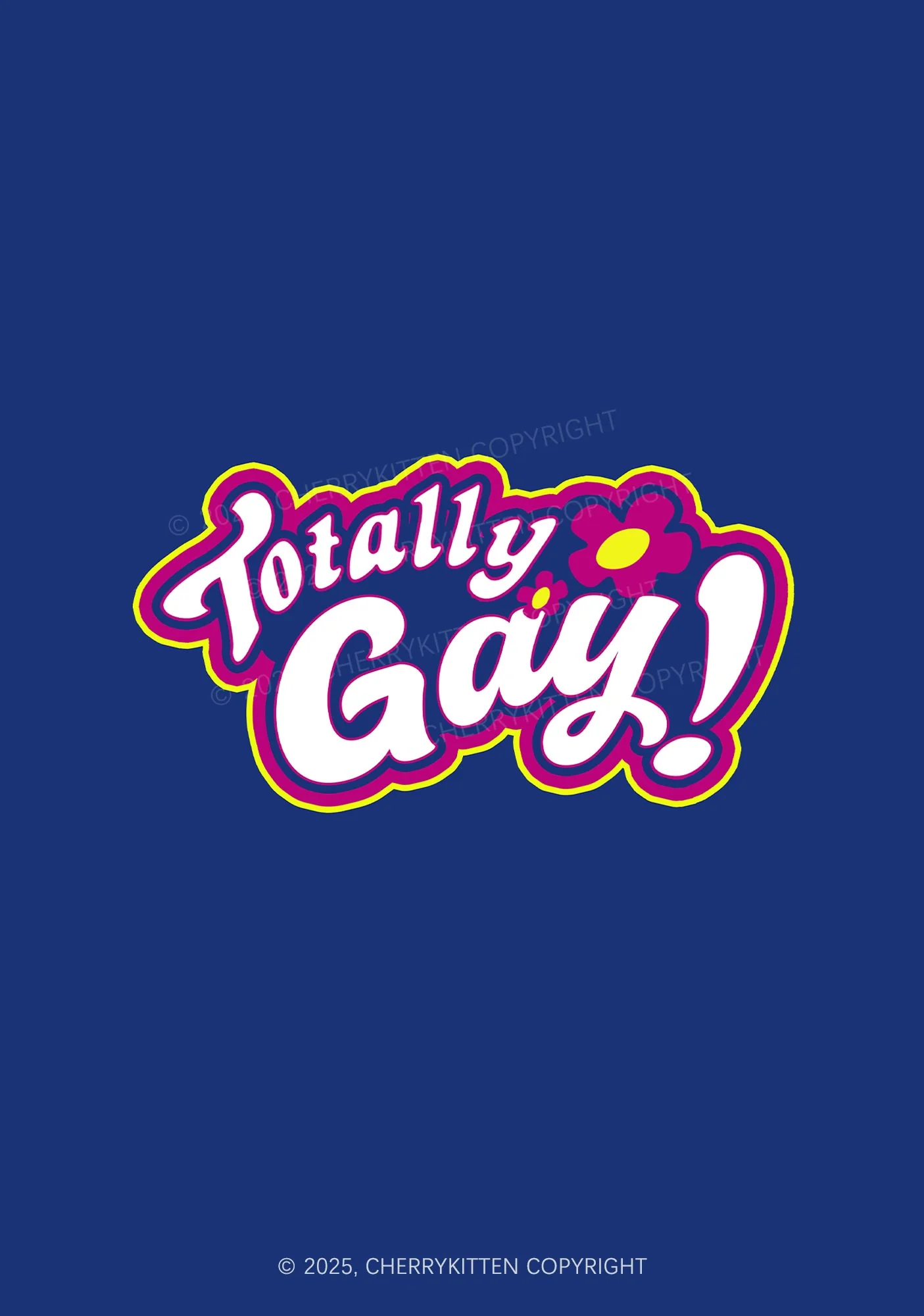 Totally Gay Pride 1Pc Y2K Pin Badge Cherrykitten - Image 2