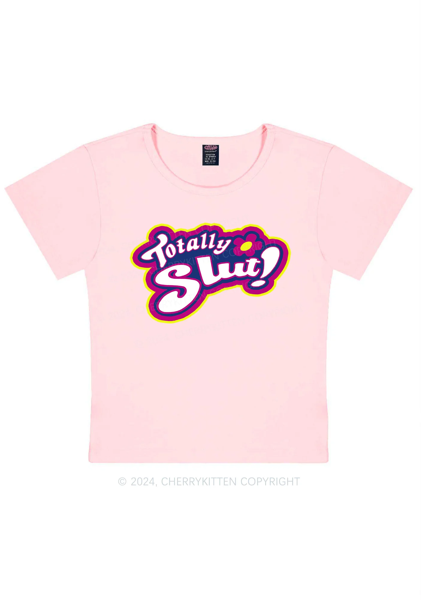 Totally Slxt Y2K Baby Tee Cherrykitten - Image 10