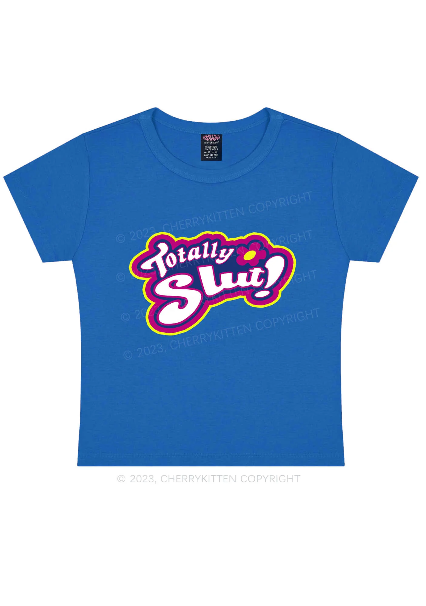 Totally Slxt Y2K Baby Tee Cherrykitten - Image 11