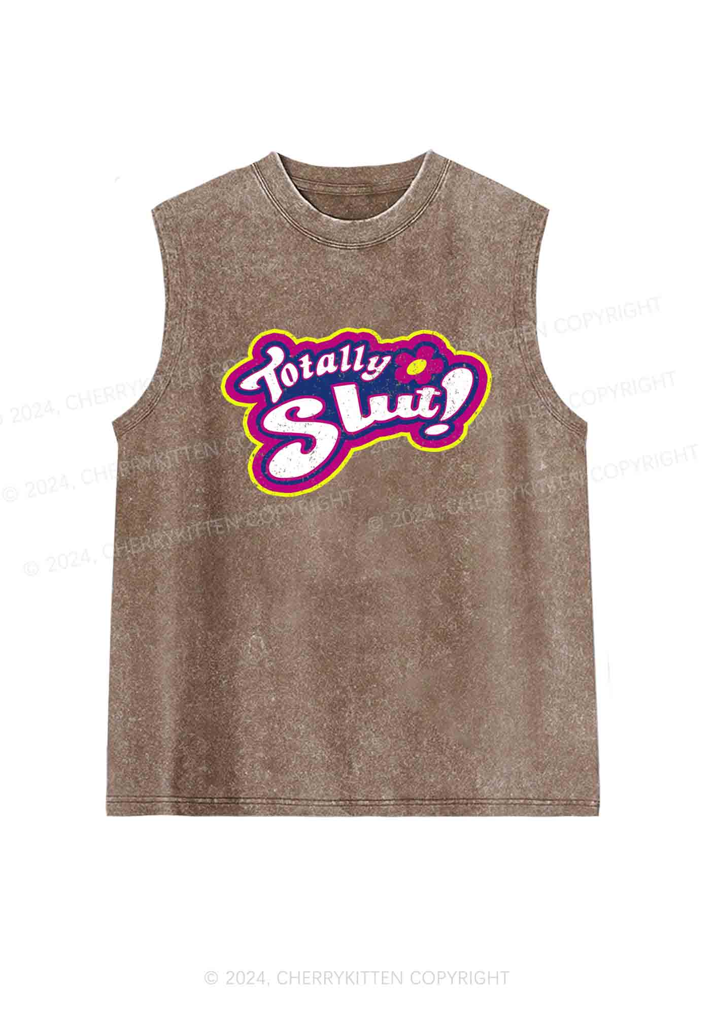Totally Slxt Y2K Washed Tank Cherrykitten - Image 5