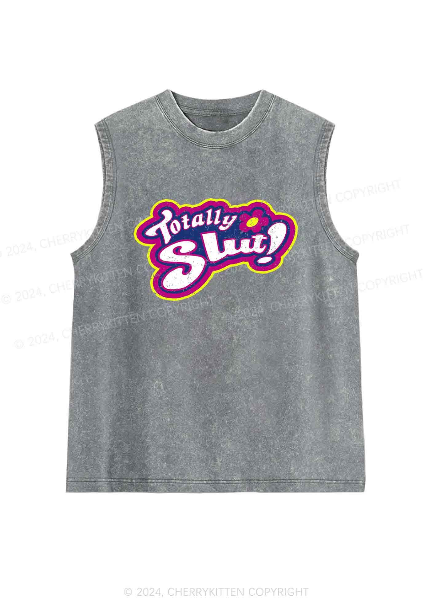 Totally Slxt Y2K Washed Tank Cherrykitten - Image 6