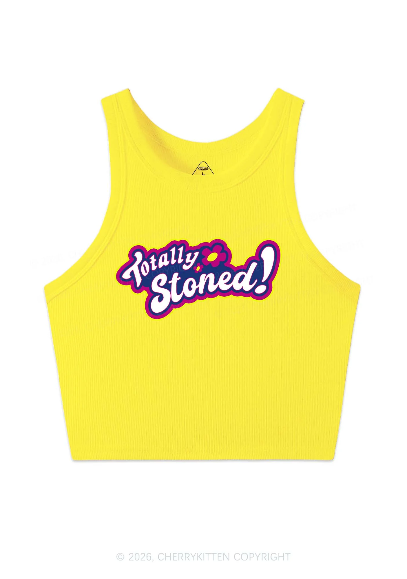 Totally Stoned Y2K Crop Tank Top Cherrykitten - Image 11