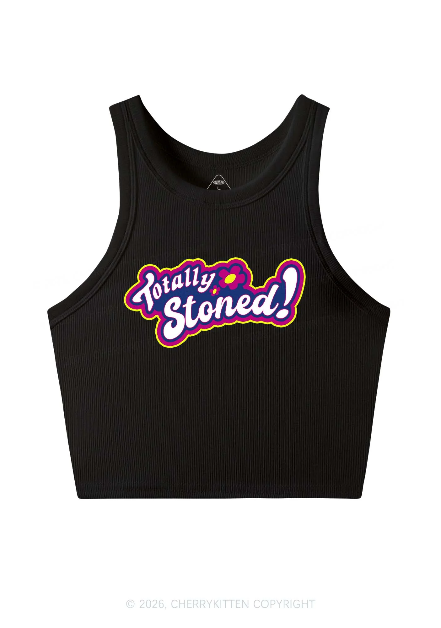 Totally Stoned Y2K Crop Tank Top Cherrykitten - Image 3
