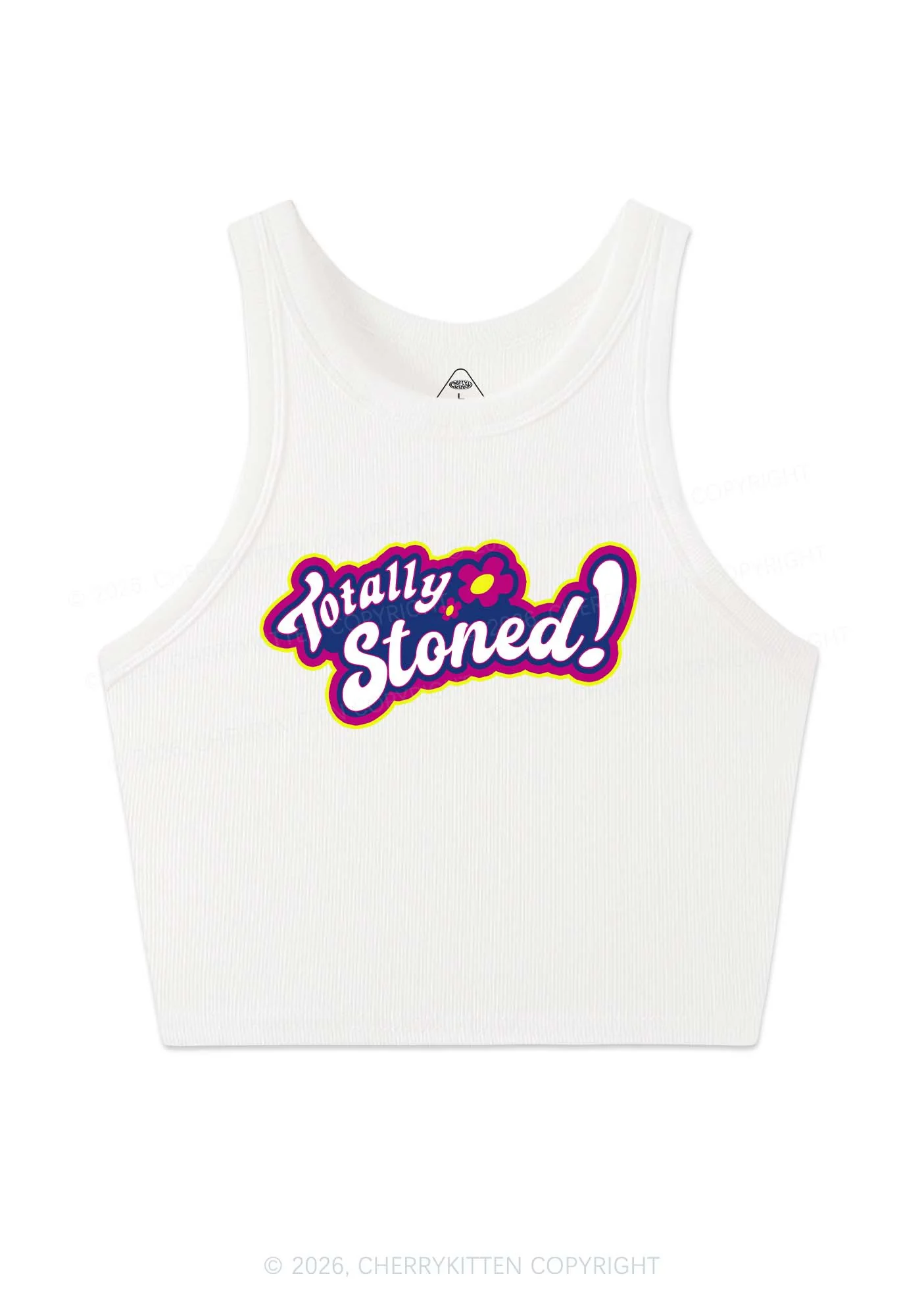 Totally Stoned Y2K Crop Tank Top Cherrykitten - Image 4