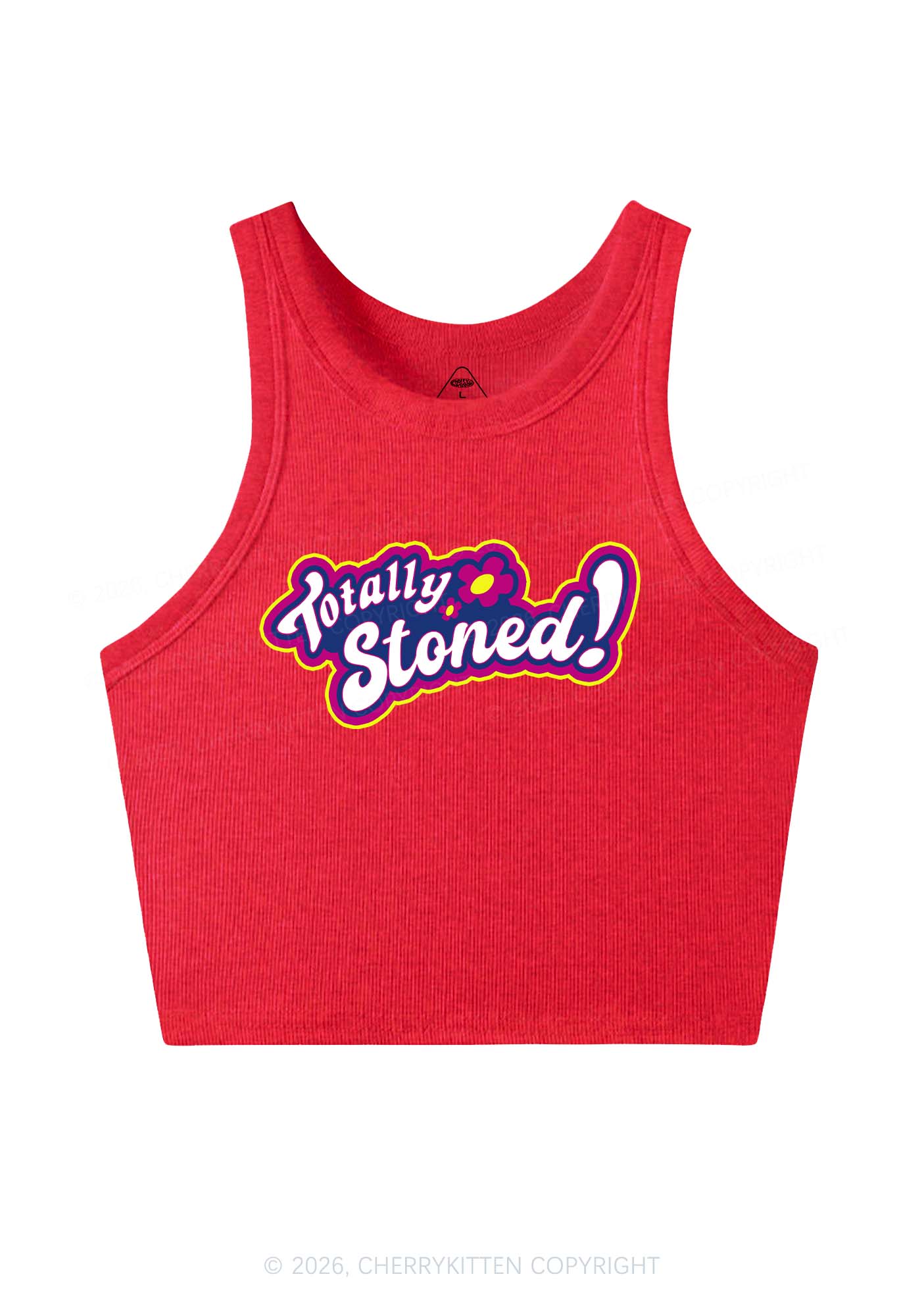 Totally Stoned Y2K Crop Tank Top Cherrykitten - Image 5