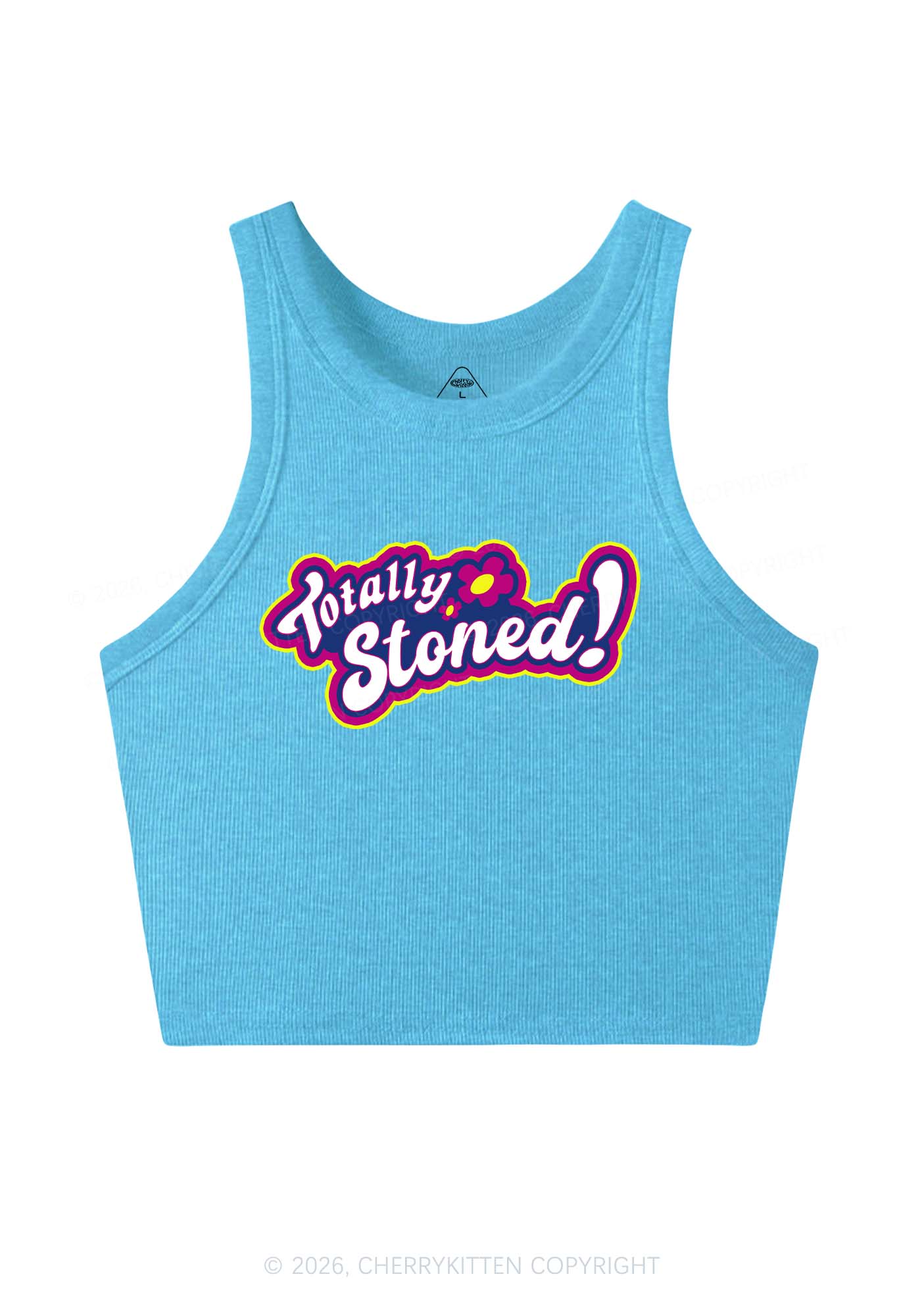 Totally Stoned Y2K Crop Tank Top Cherrykitten - Image 6