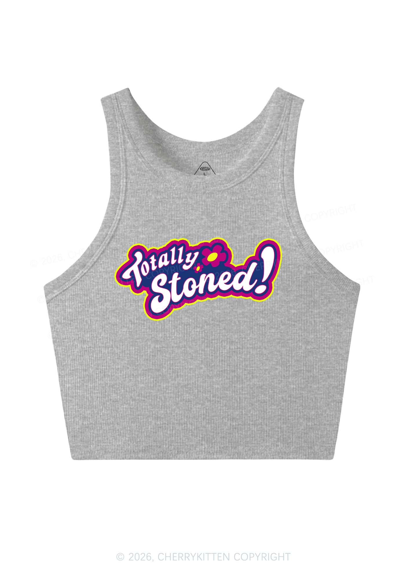 Totally Stoned Y2K Crop Tank Top Cherrykitten - Image 9