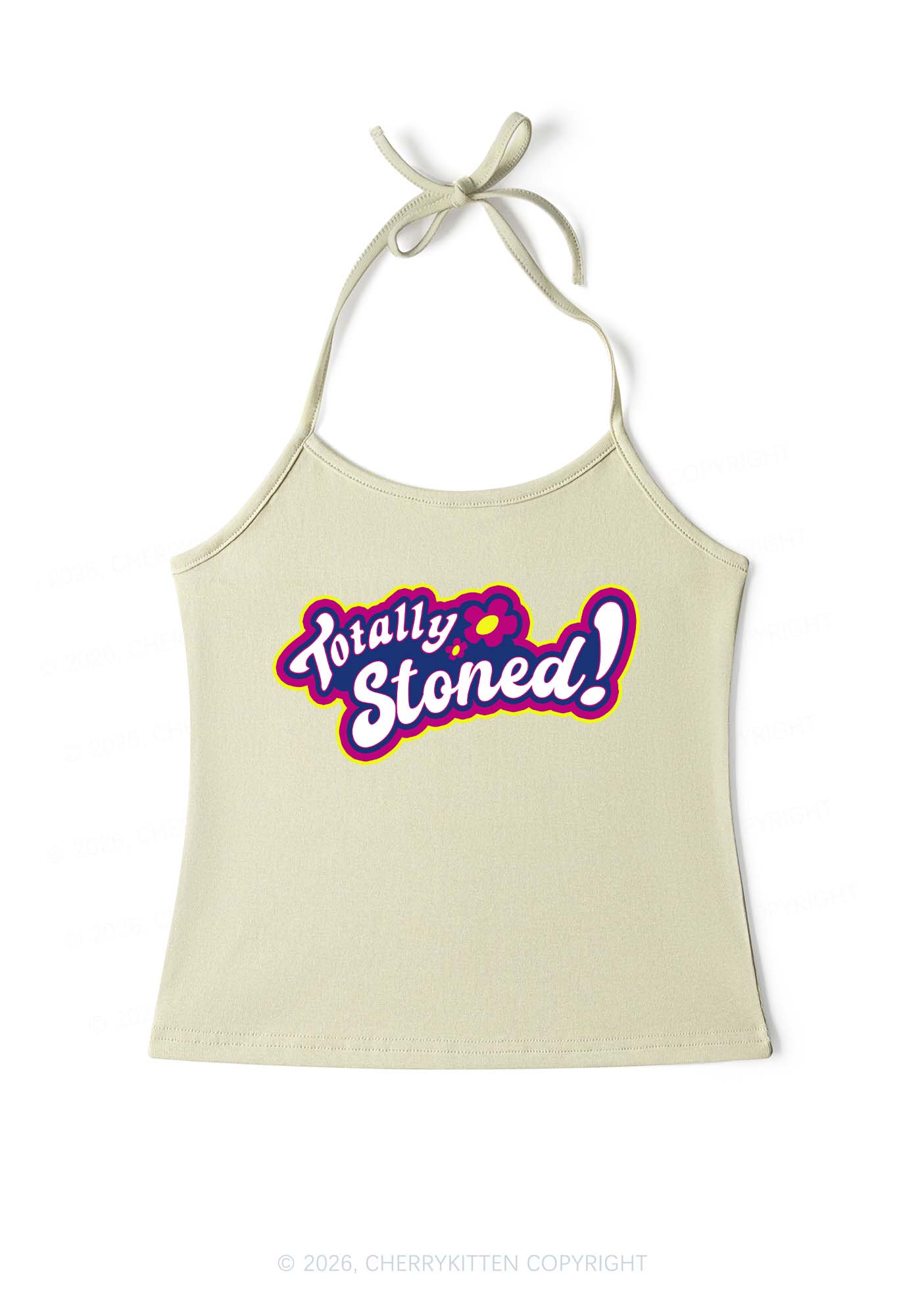 Totally Stoned Y2K Halter Neck Cami Cherrykitten - Image 10