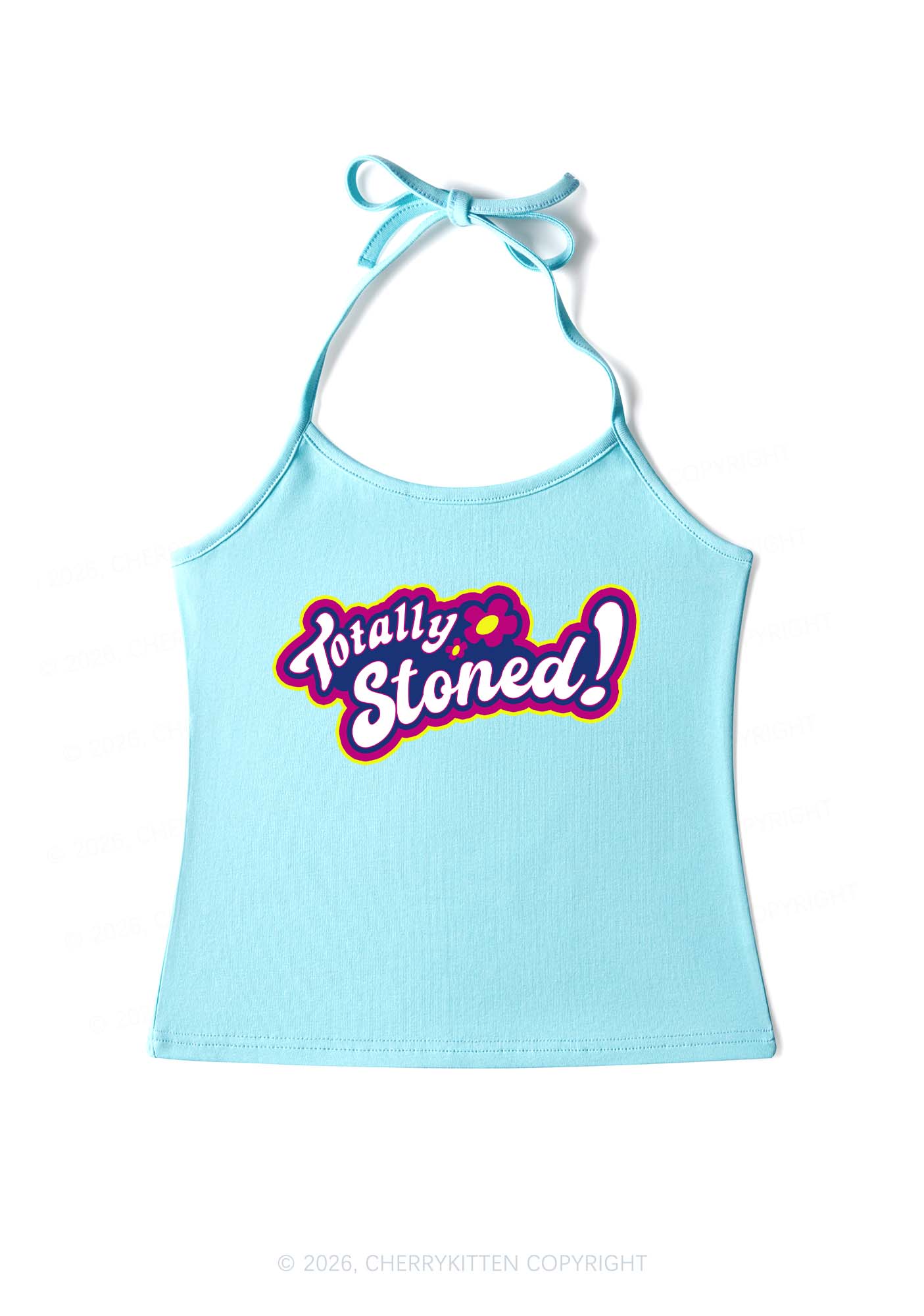Totally Stoned Y2K Halter Neck Cami Cherrykitten - Image 4