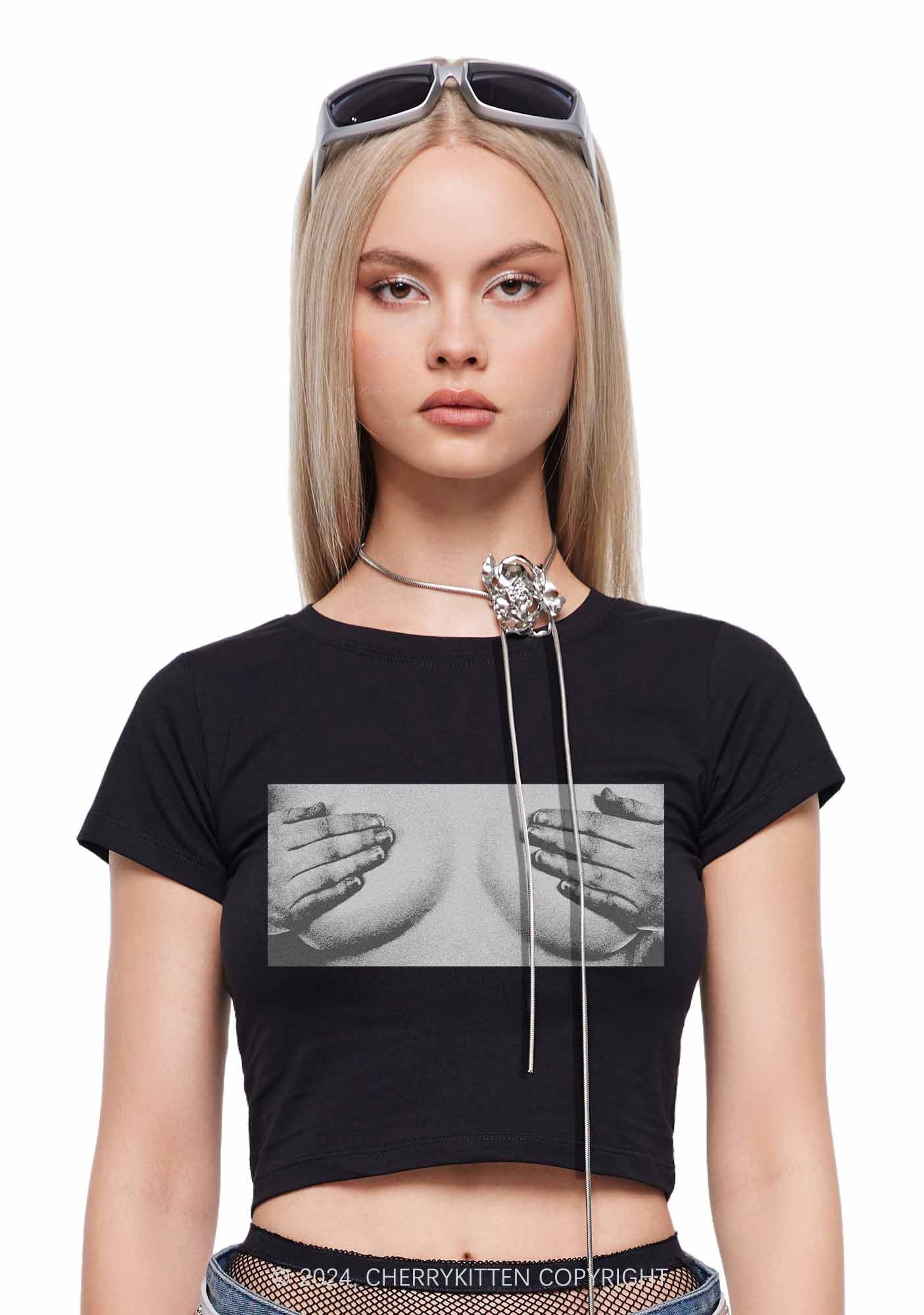 Touch Bxxbs Y2K Baby Tee Cherrykitten - Image 2