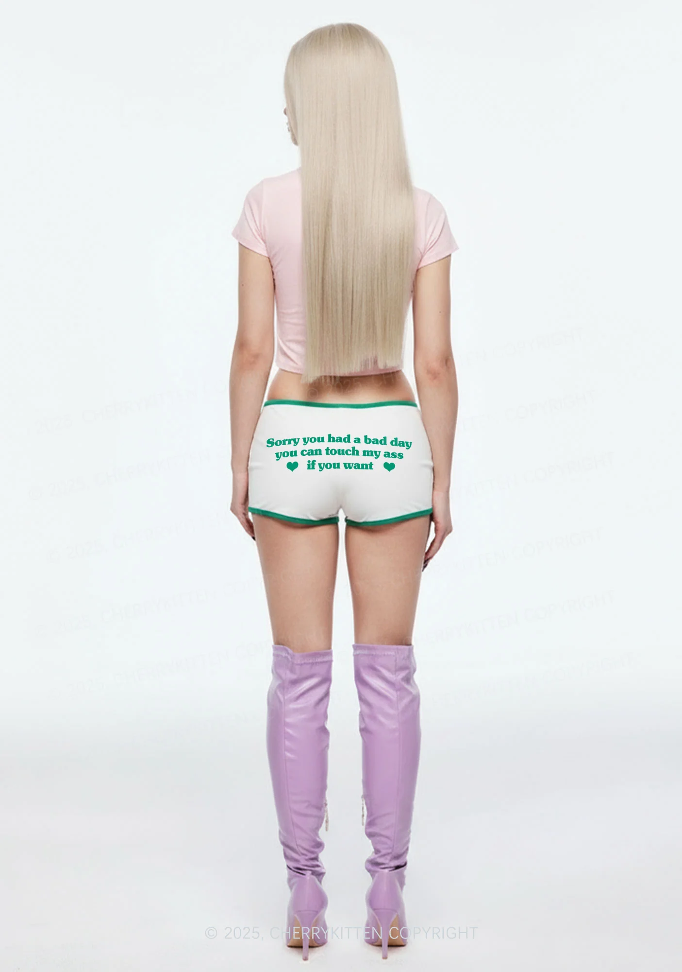 Sorry You Had A Bad Day Y2K Booty Shorts Cherrykitten - Image 2
