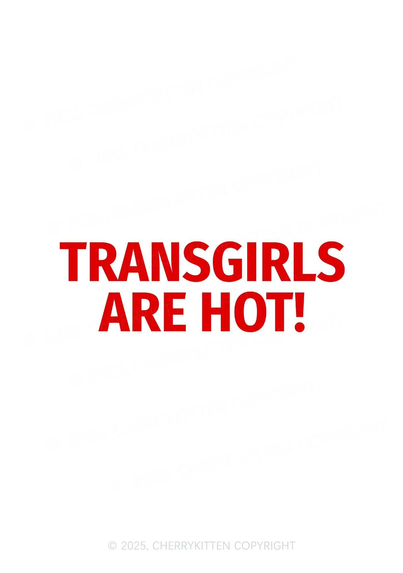 Transgirls Are Hot Pride 1Pc Y2K Pin Badge Cherrykitten - Image 2