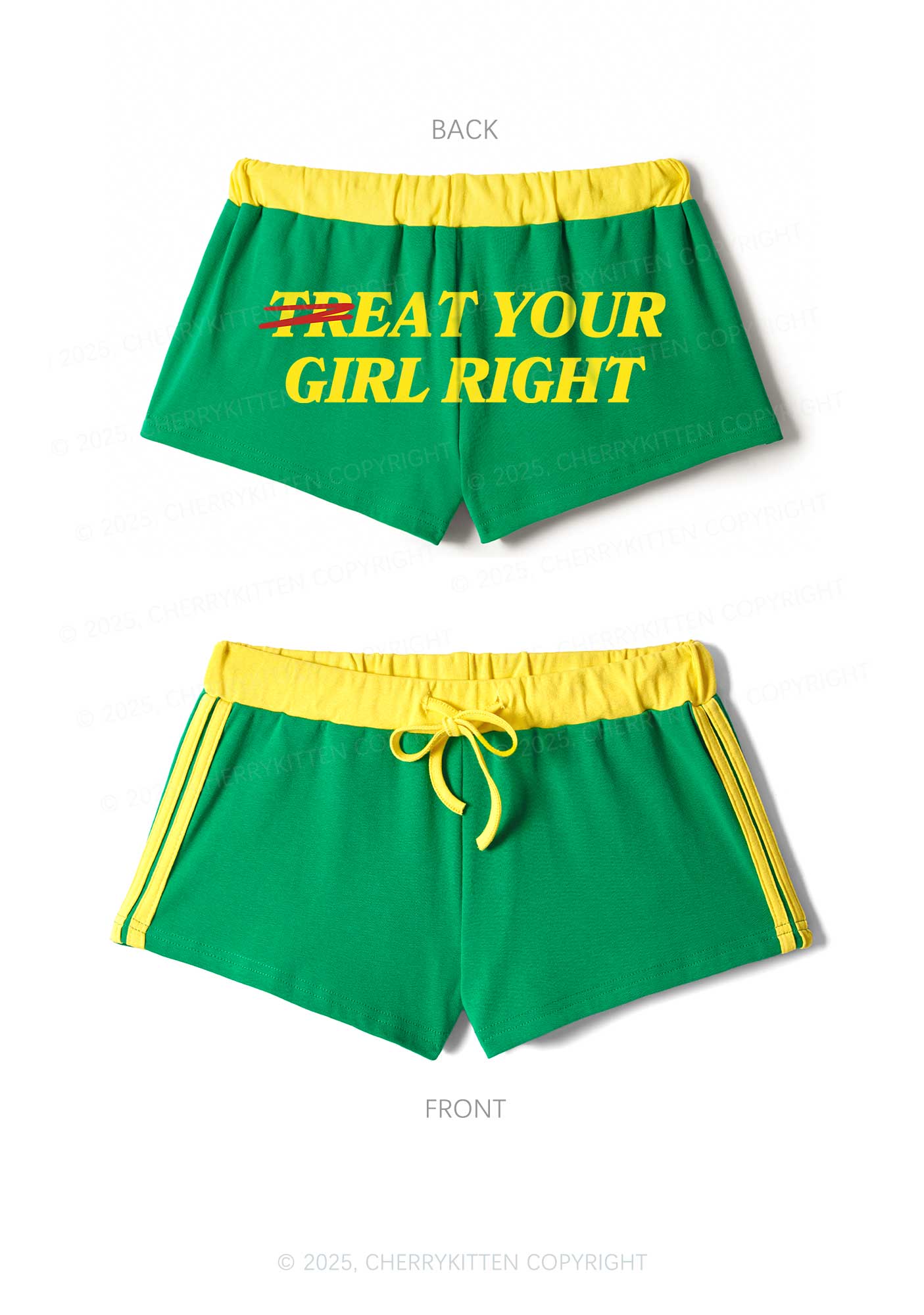 Treat Your Girl Right Y2K Drawstring Mini Shorts Cherrykitten - Image 6