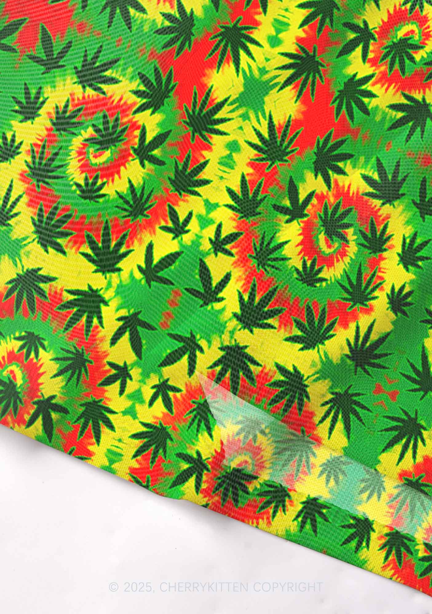 Trippy Leaves Y2K Mesh Cami Tank Cherrykitten - Image 4