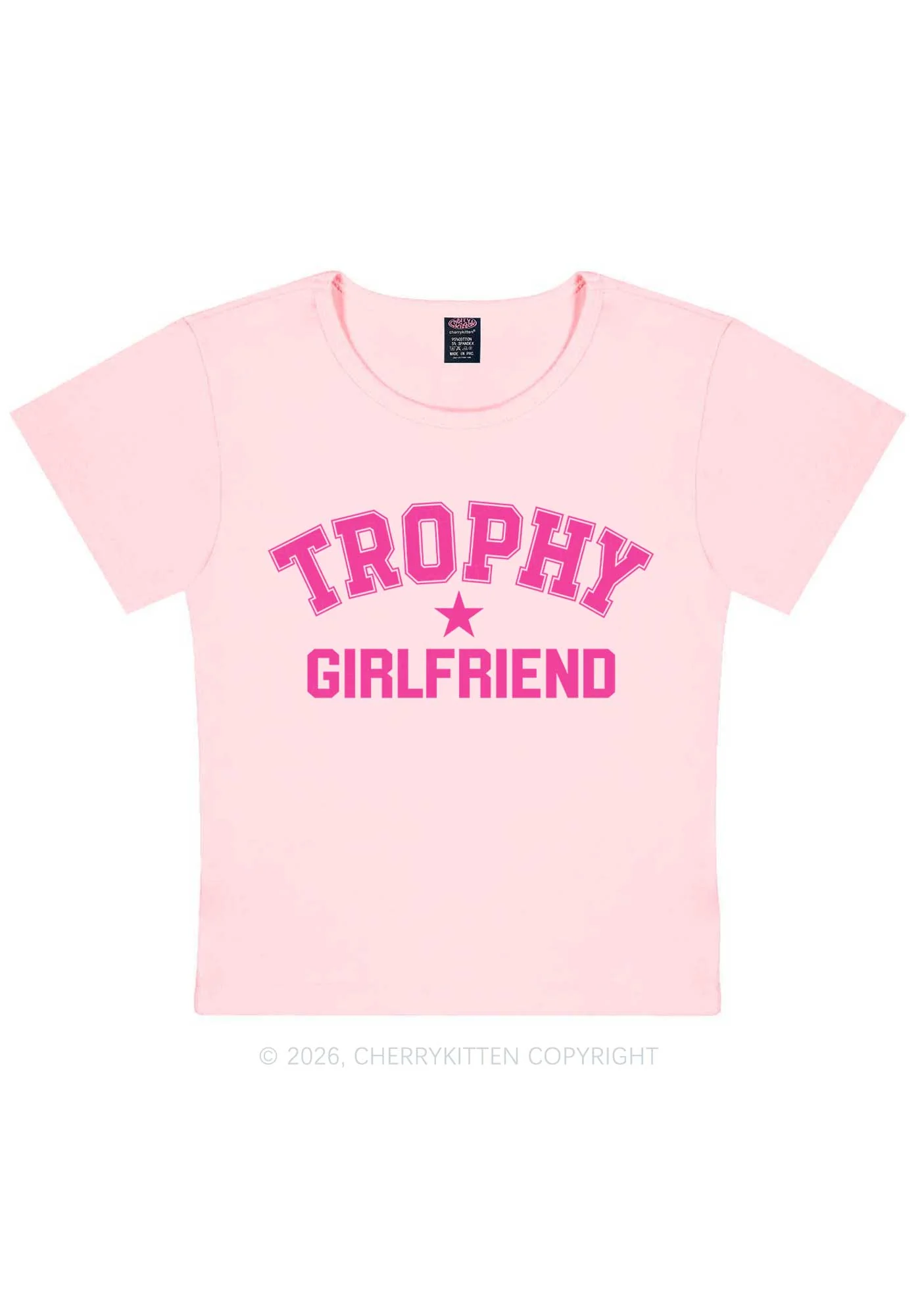 Trophy Girlfriend Y2K Baby Tee Cherrykitten - Image 11