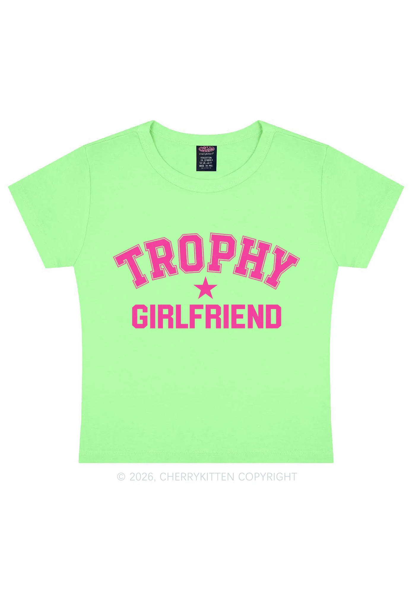Trophy Girlfriend Y2K Baby Tee Cherrykitten - Image 12