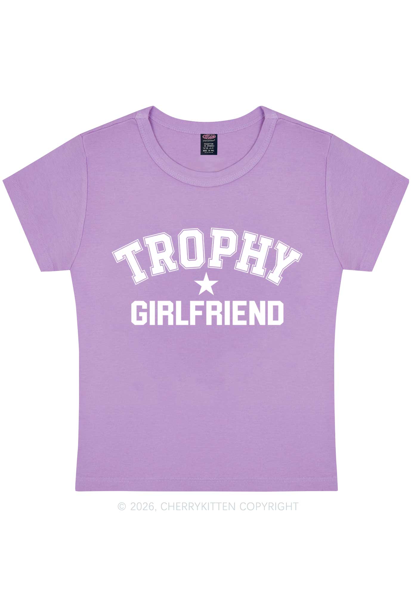 Trophy Girlfriend Y2K Baby Tee Cherrykitten - Image 7
