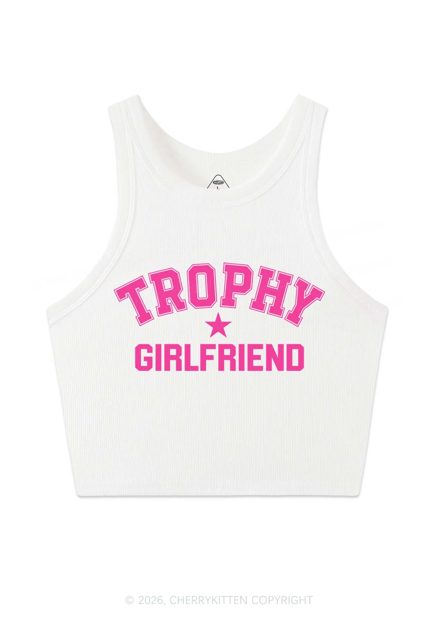 Trophy Girlfriend Y2K Crop Tank Top Cherrykitten - Image 3