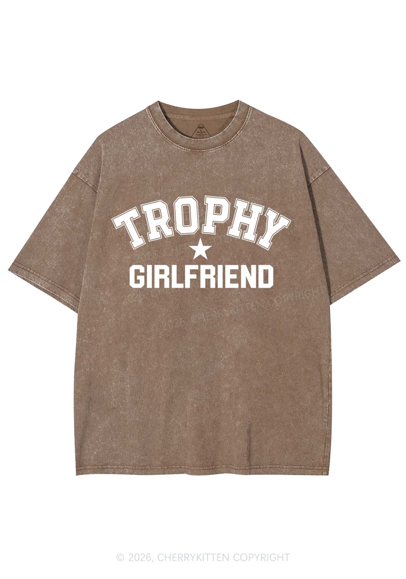 Trophy Girlfriend Y2K Shirts Washed Tee Cherrykitten - Image 7