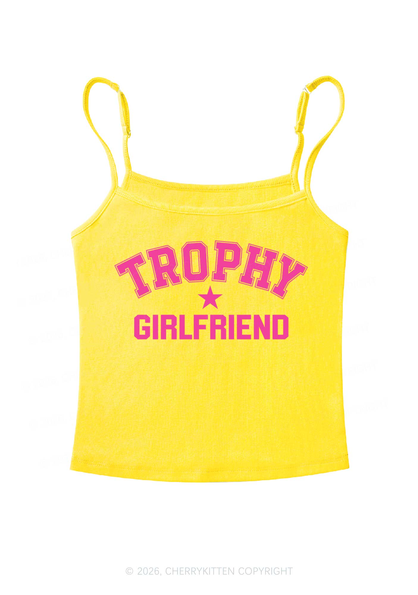 Trophy Girlfriend Y2K Spaghetti Strap Cami Cherrykitten - Image 5