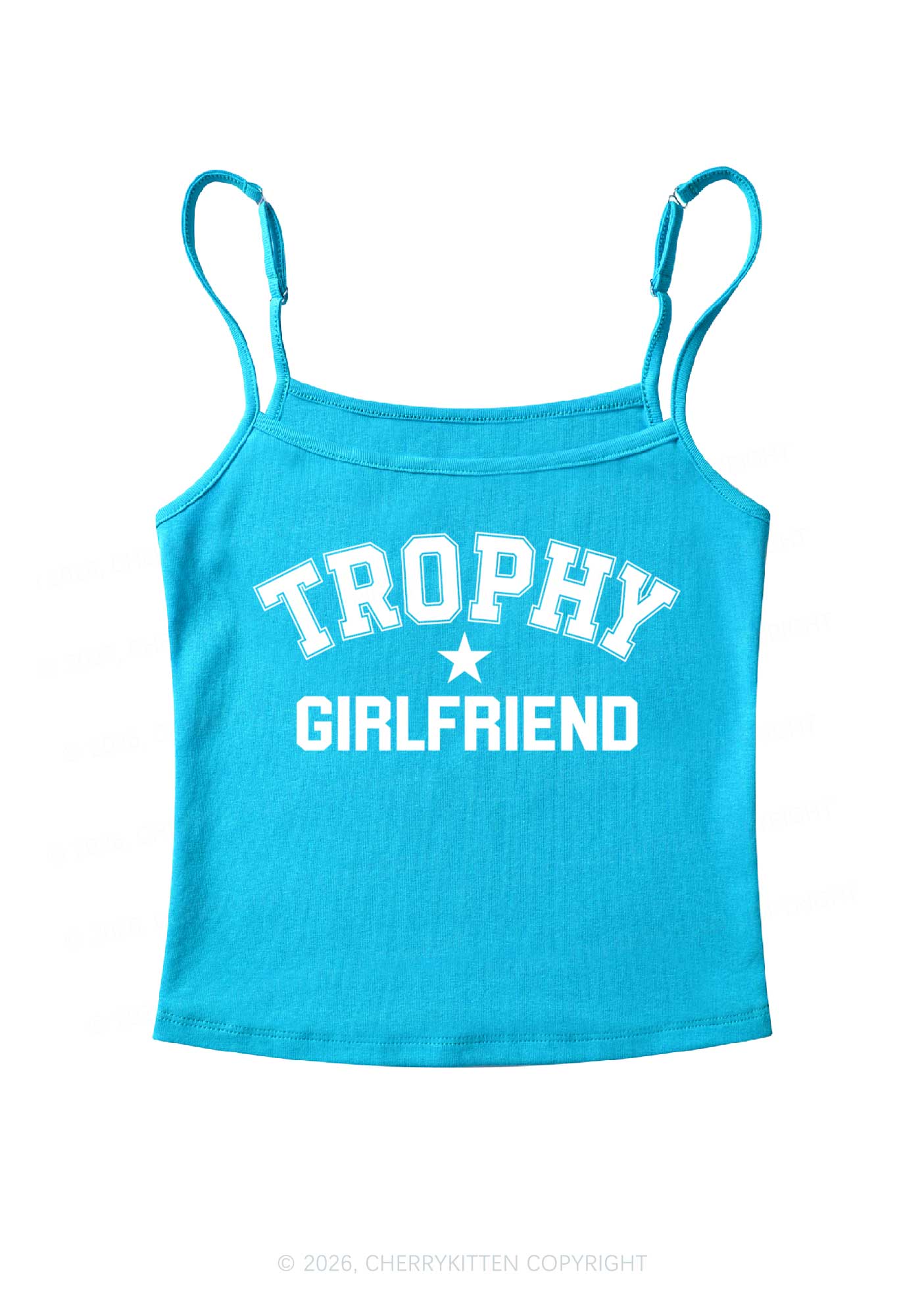 Trophy Girlfriend Y2K Spaghetti Strap Cami Cherrykitten - Image 6