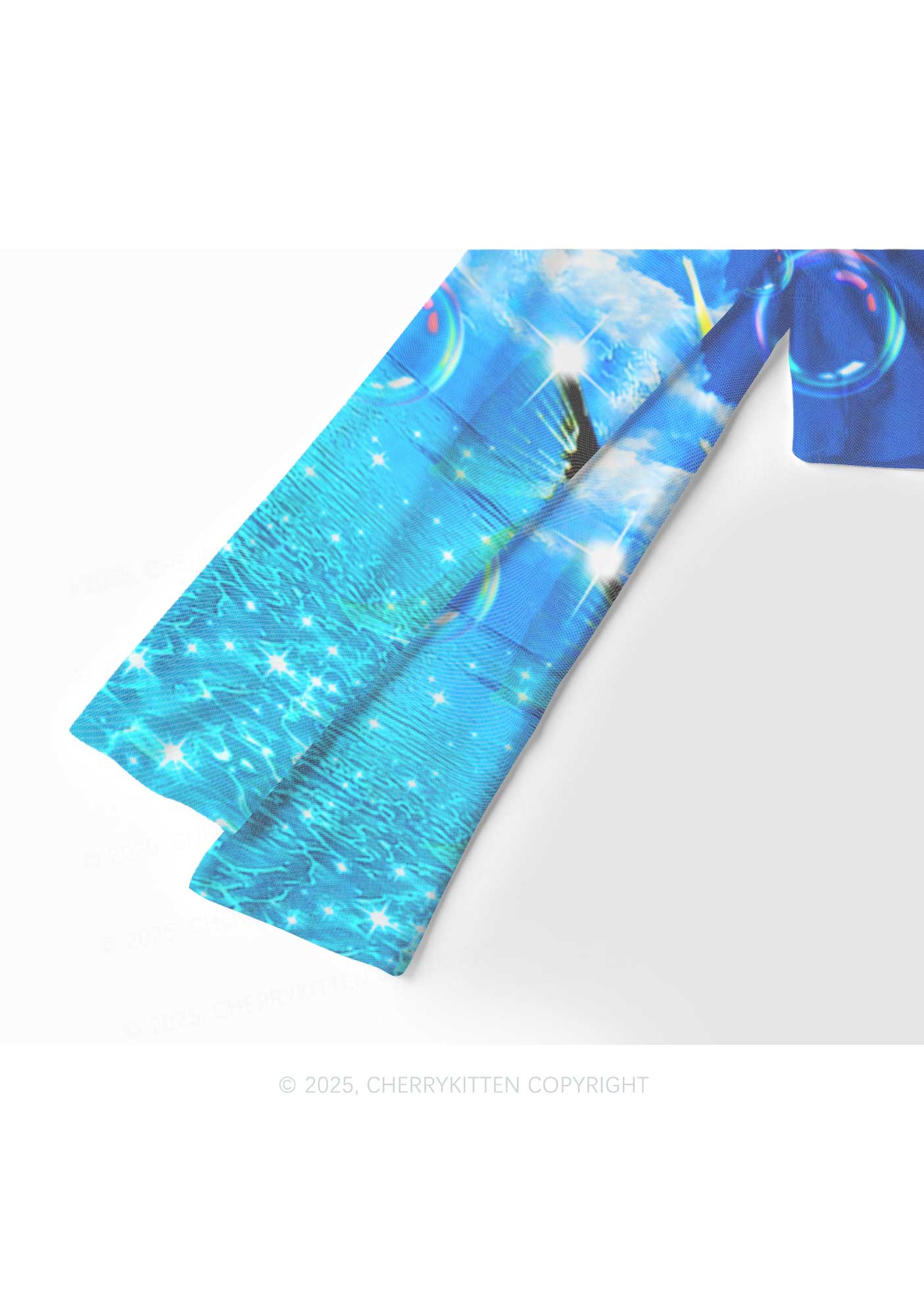 Tropical Fish Y2K Mesh Long Sleeve Crop Top Cherrykitten - Image 5