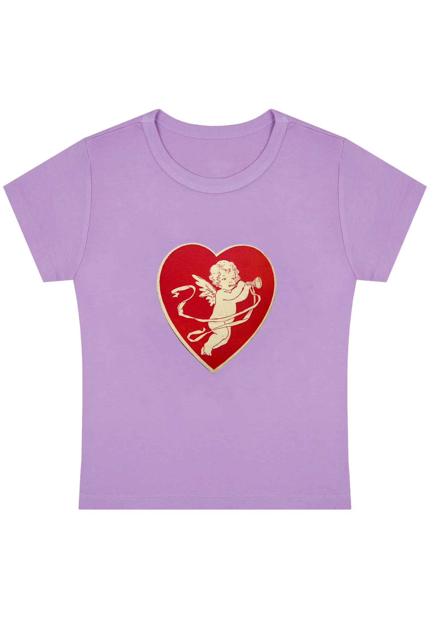 Trumpet Cupid Y2K Baby Tee - Image 3
